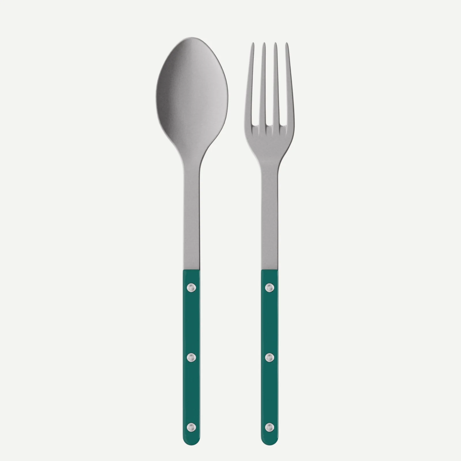 Bistrot Vintage Uni, Bleu canard - Couverts de service