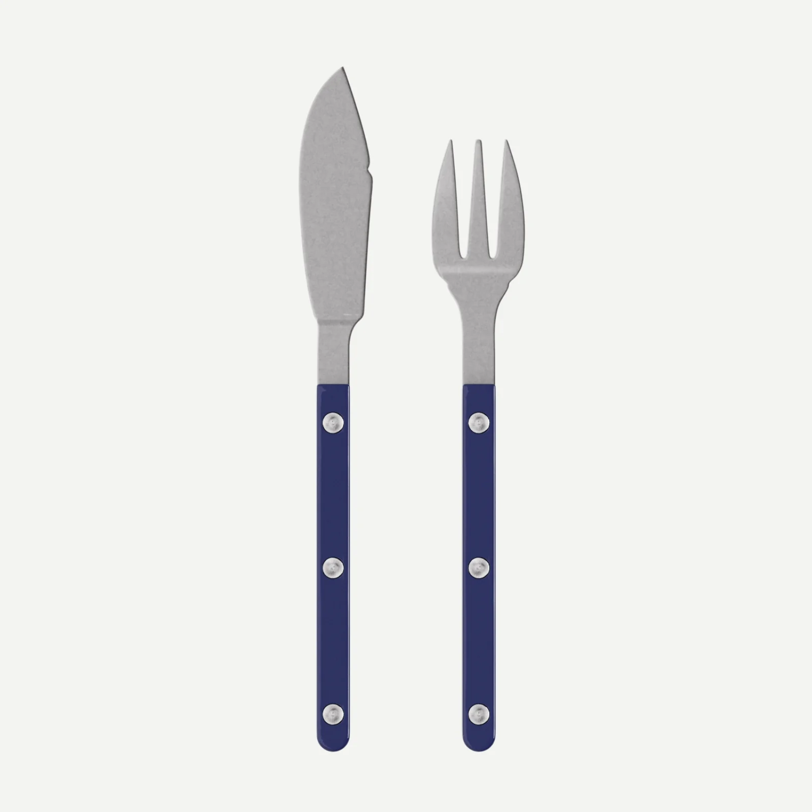 Bistrot Vintage Uni, Bleu marine - Couverts à poisson