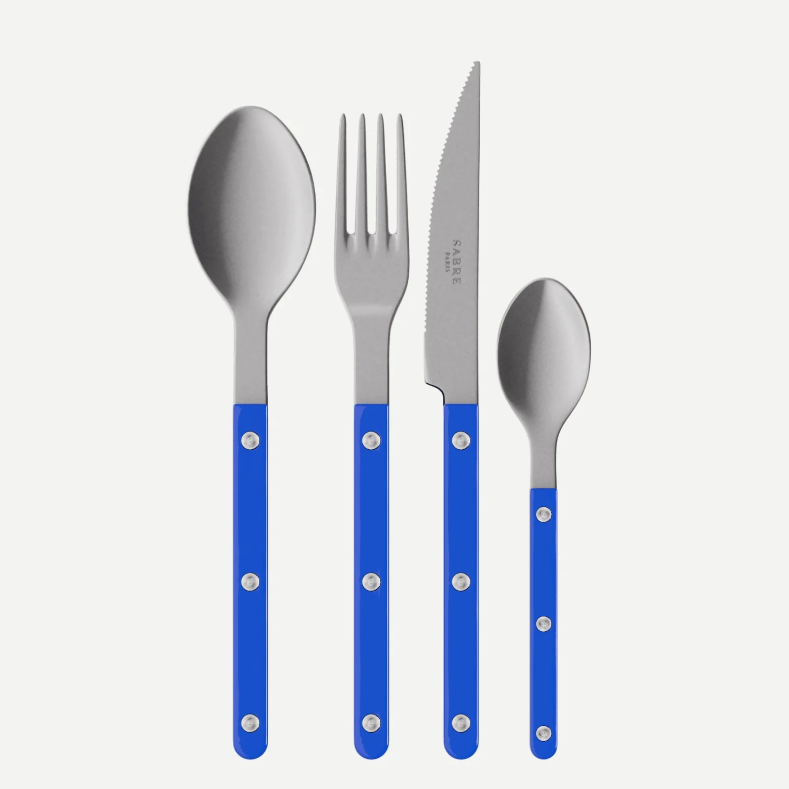 Bistrot Vintage Uni, Bleu outremer - Ménagère 48 pièces