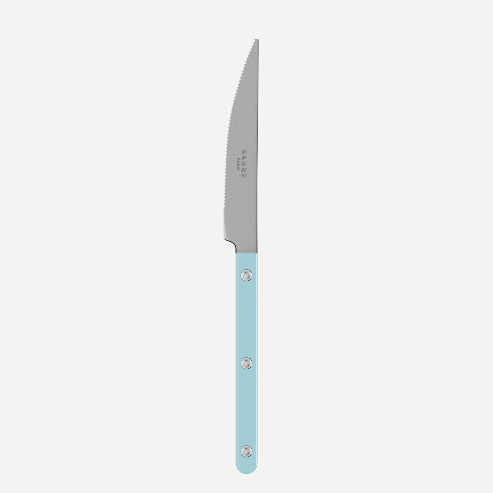 Bistrot Vintage Uni, Bleu pastel - Couteau de table