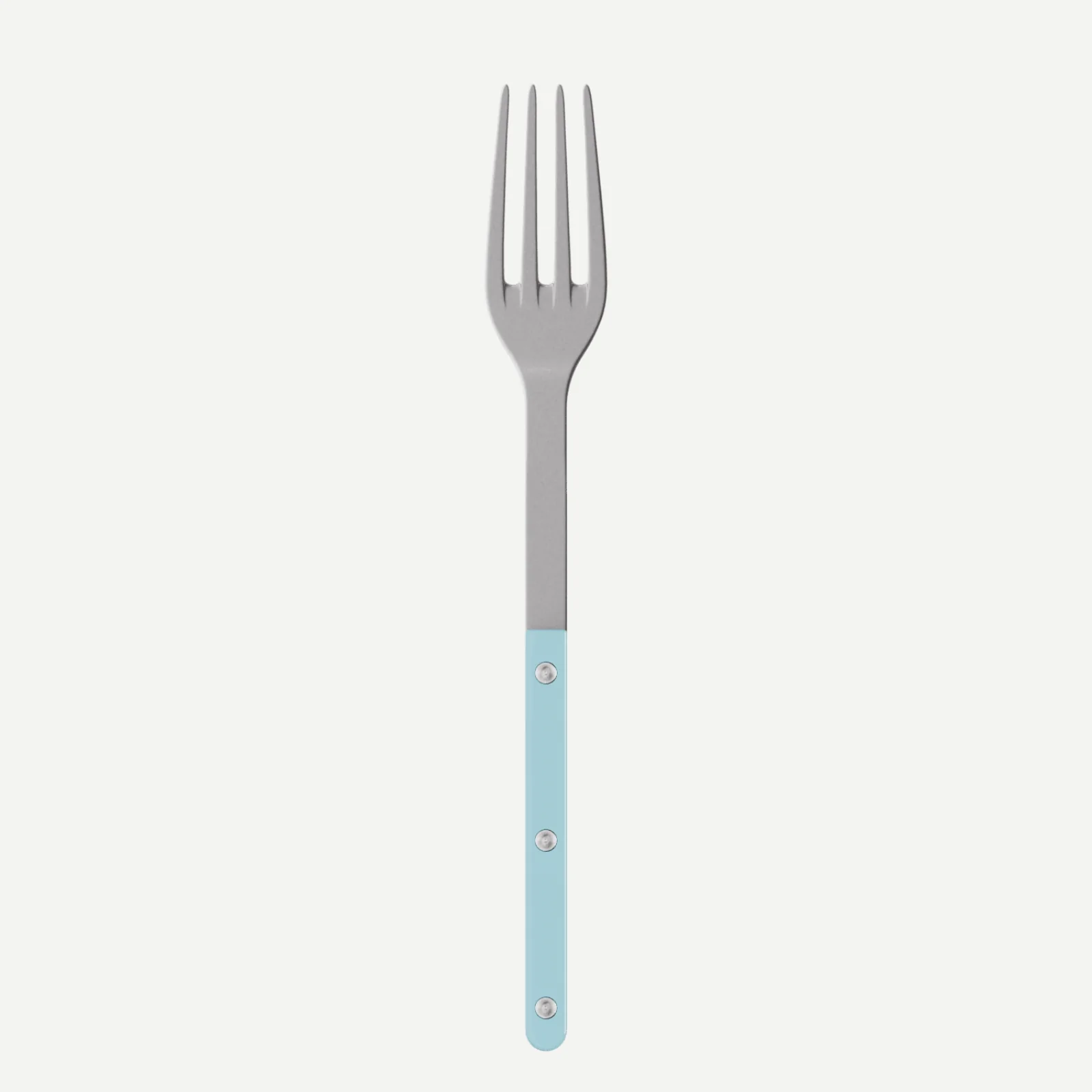 Bistrot Vintage Uni, Bleu pastel - Fourchette de service