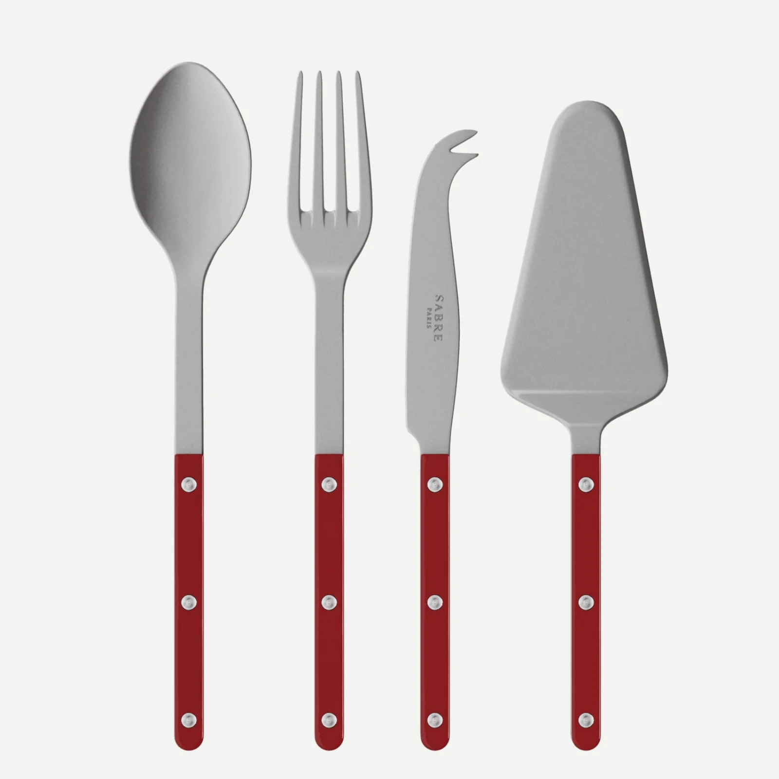 Bistrot Vintage Uni, Bordeaux - Set Les Essentiels Bistrot - ensemble de 4 couverts de service