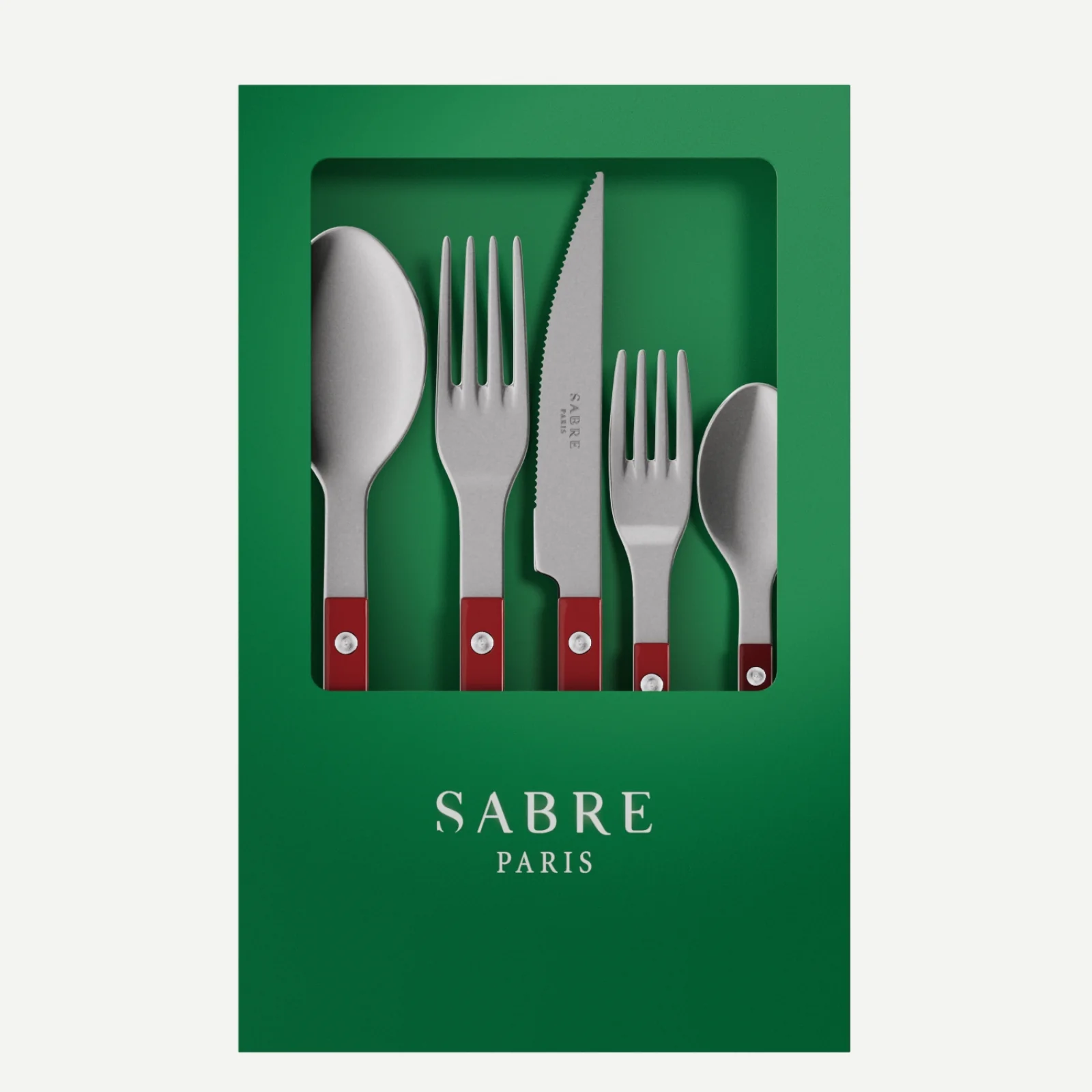 Bistrot Vintage Uni, Bordeaux - Coffret de 5 couverts de table