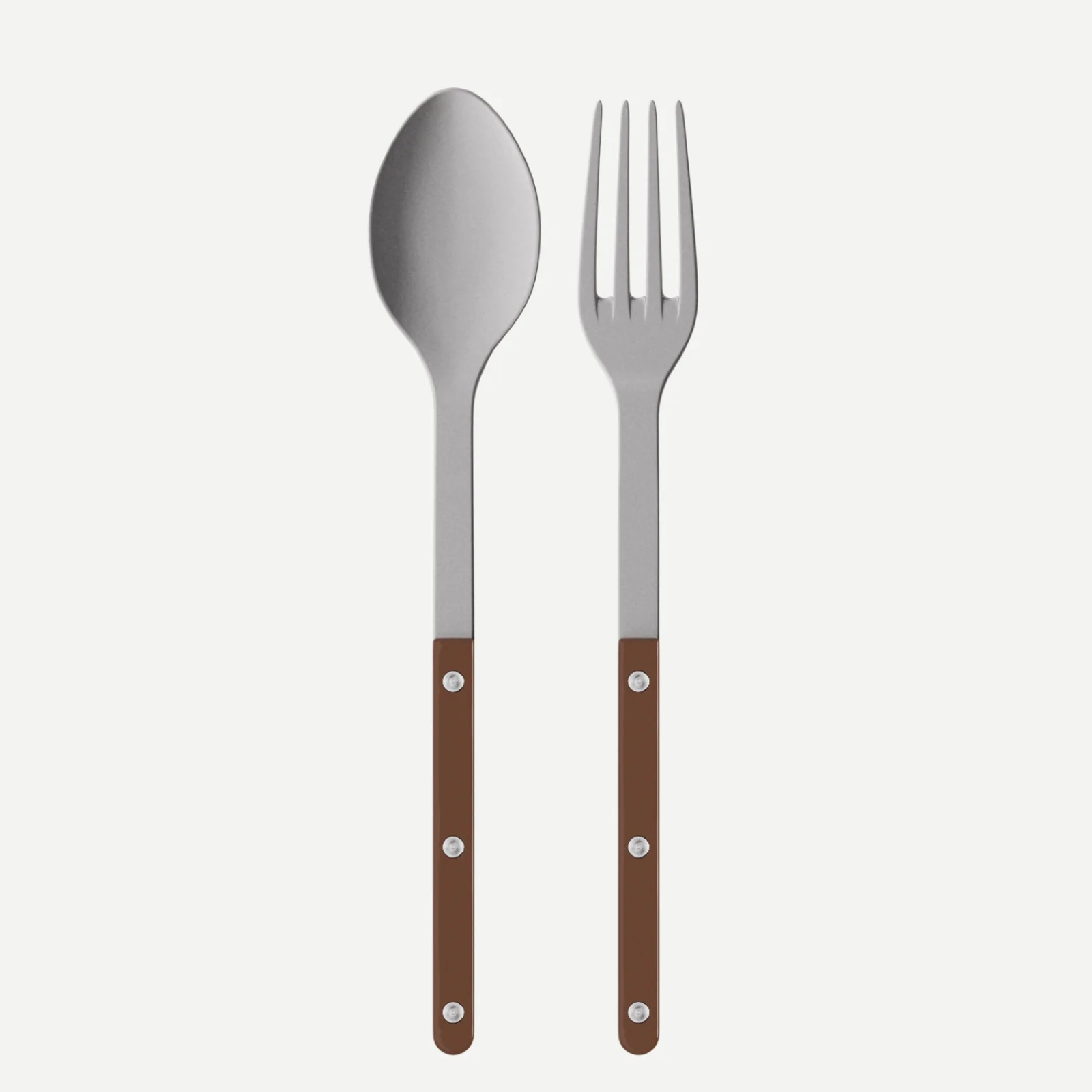Bistrot Vintage Uni, Chocolat - Couverts de service
