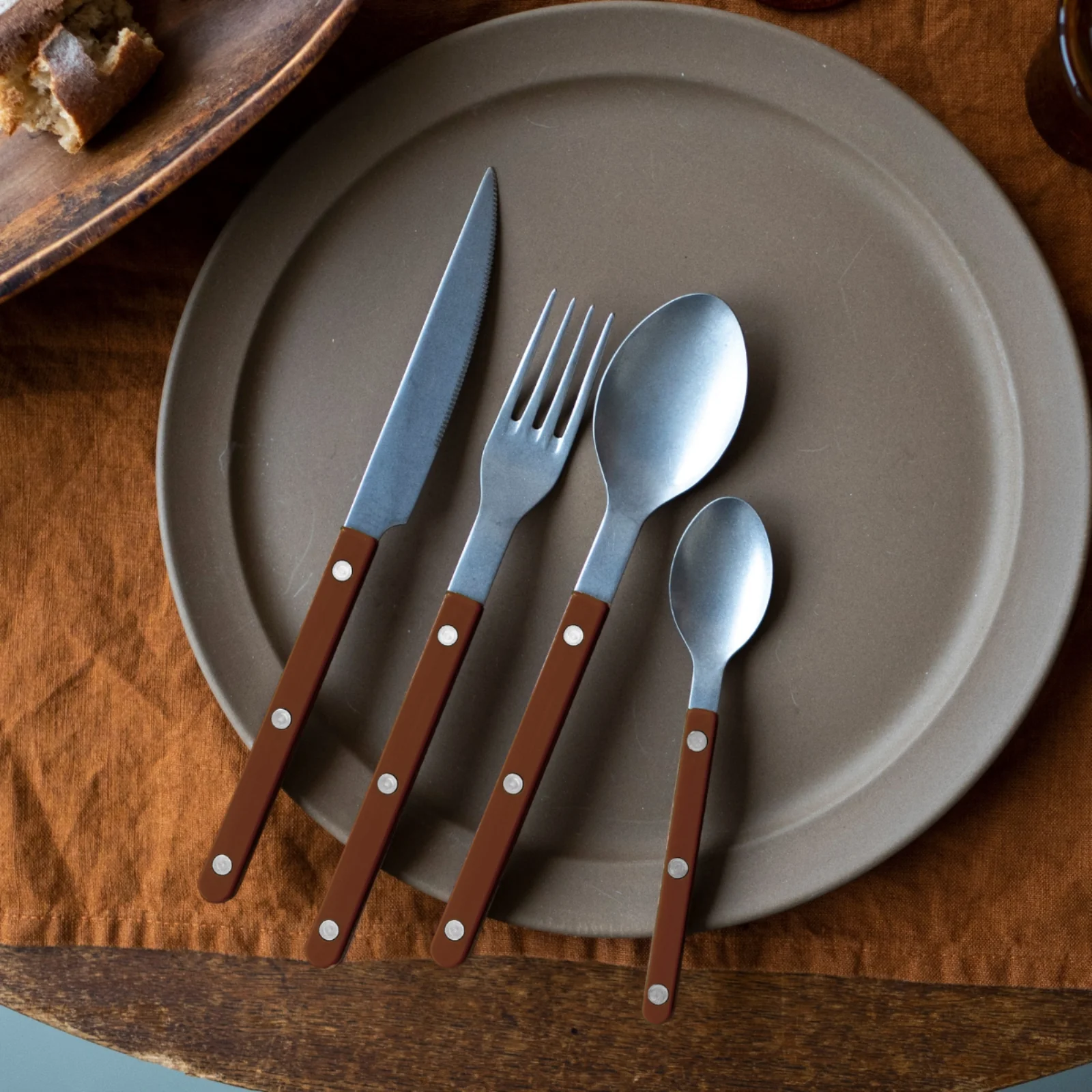 Bistrot Vintage Uni, Chocolat - Petite cuillère - Image 3
