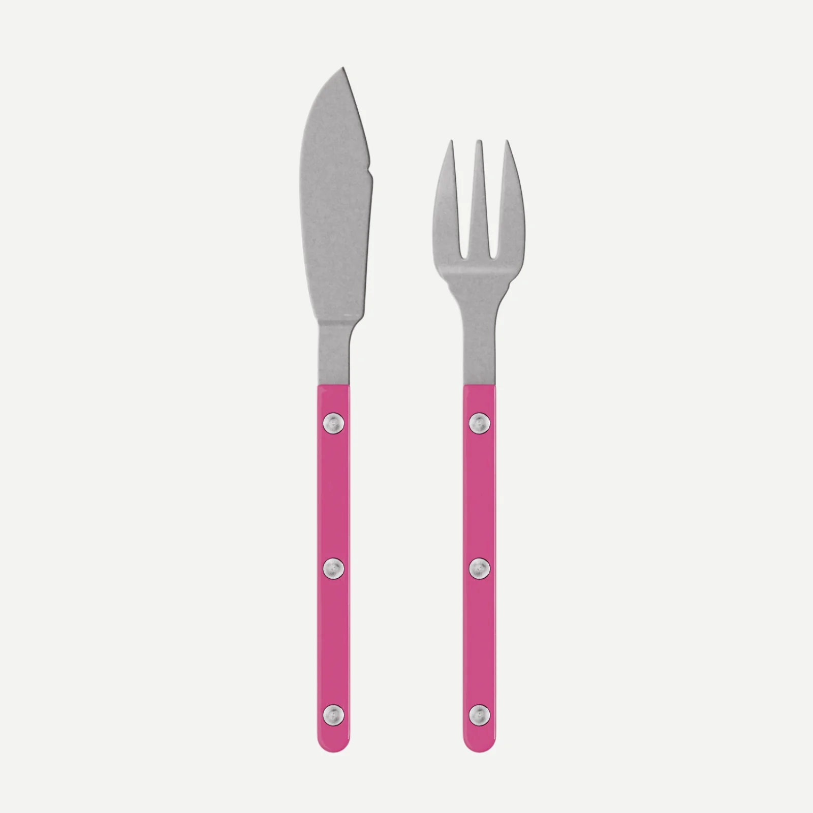 Bistrot Vintage Uni, Framboise - Couverts à poisson