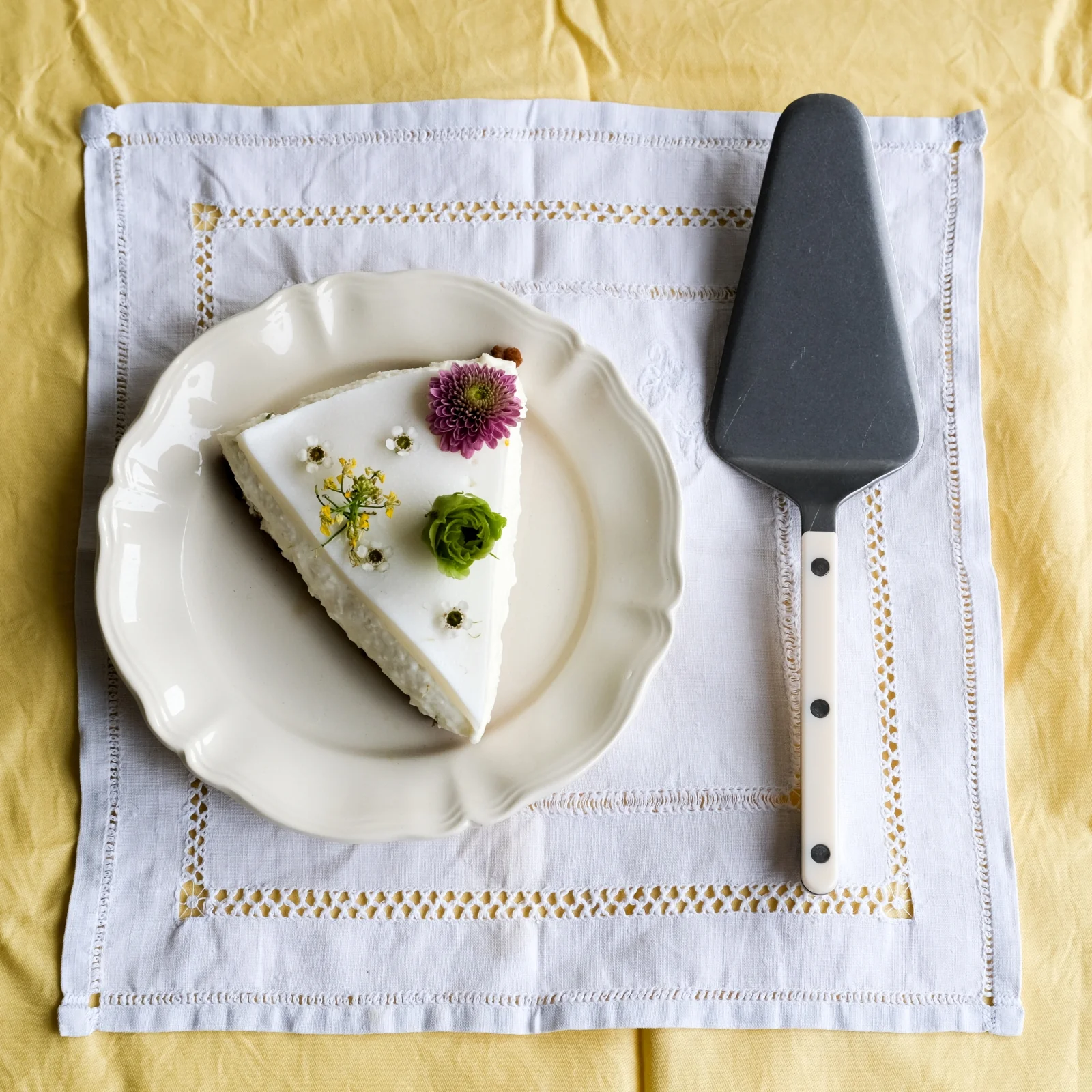 Bistrot Vintage Uni, Ivoire - Coffret de 2 pelles à tarte - Image 2
