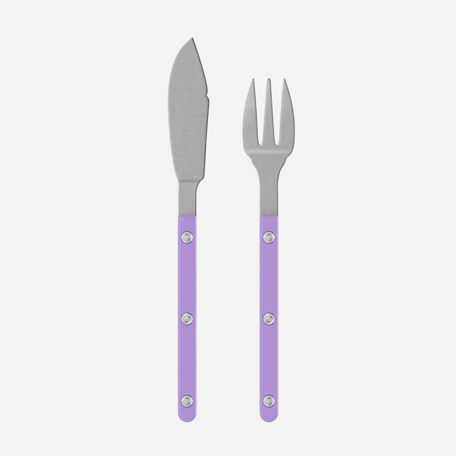 Bistrot Vintage Uni, Mauve - Couverts à poisson