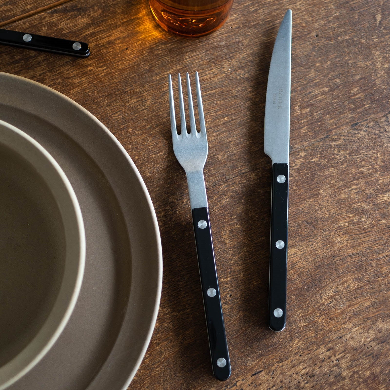Bistrot Vintage Uni, Noir - Tartineur - Image 3