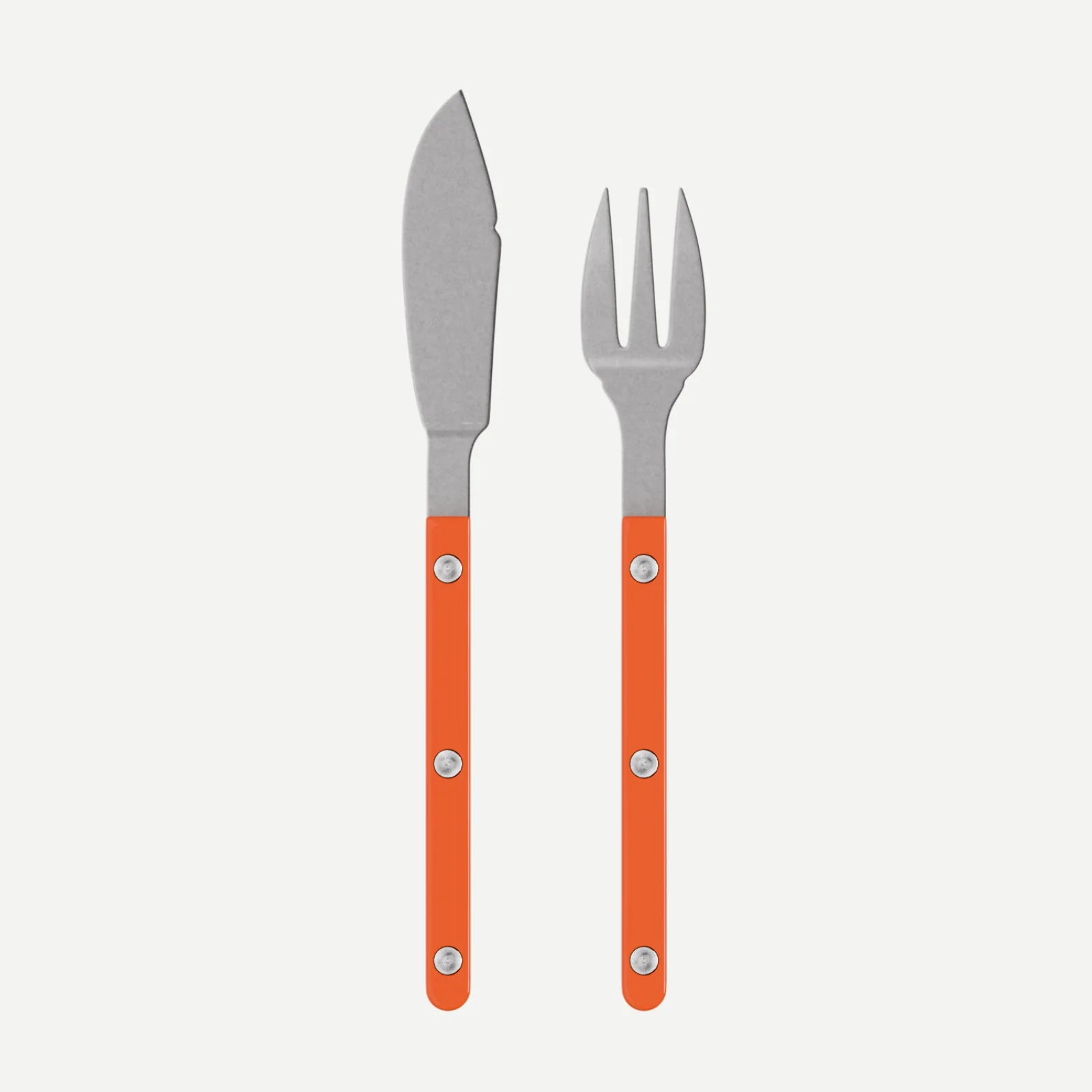 Bistrot Vintage Uni, Orange - Couverts à poisson