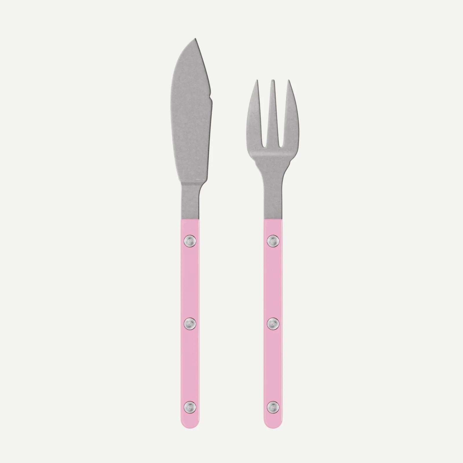 Bistrot Vintage Uni, Rose - Couverts à poisson