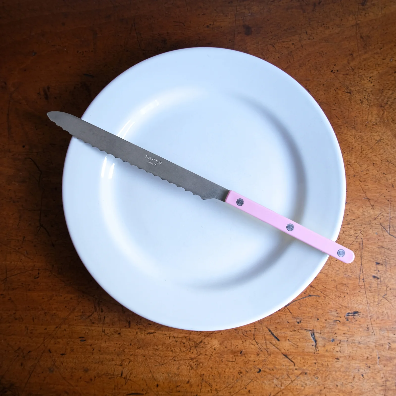 Bistrot Vintage Uni, Rose - Couteau à pain - Image 2