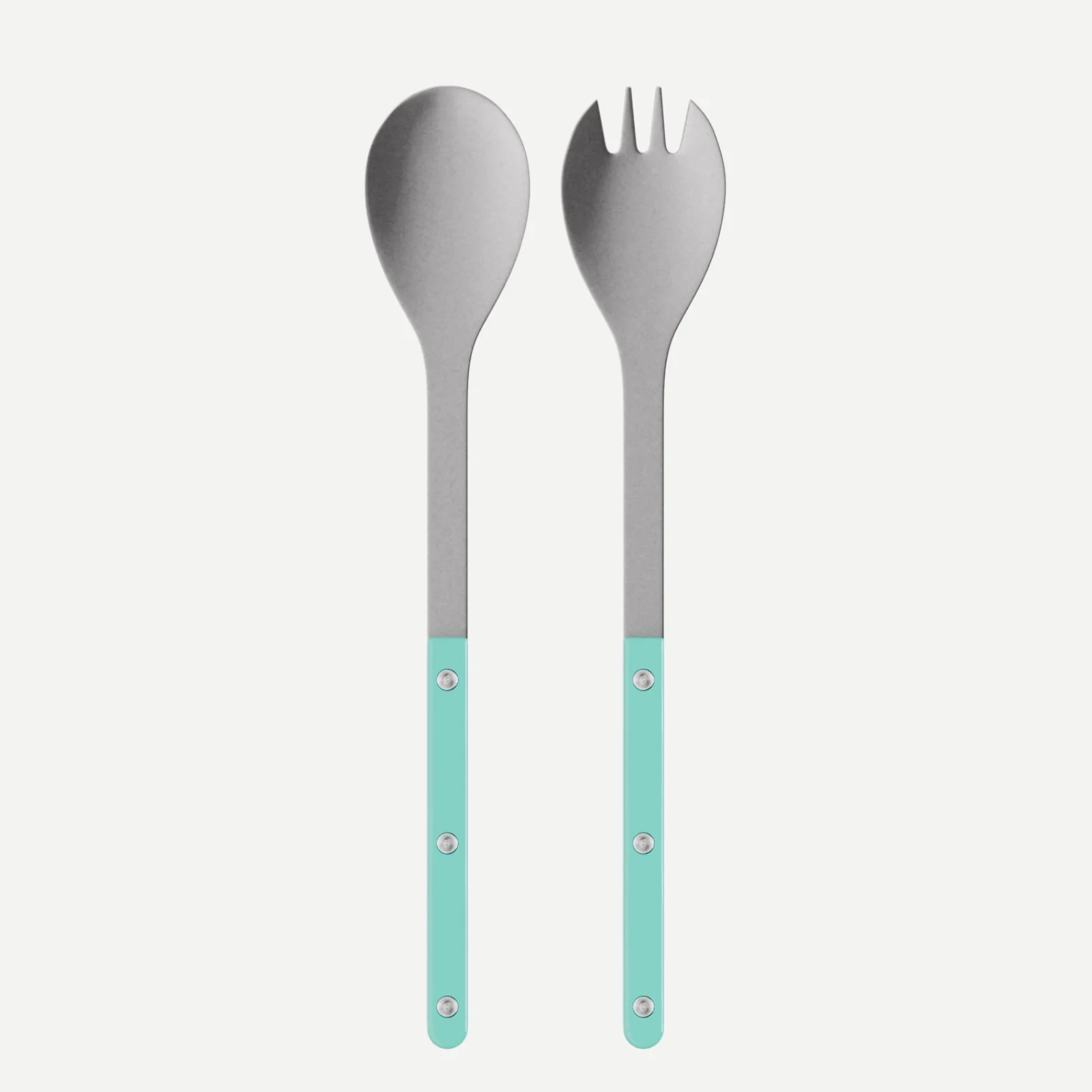 Bistrot Vintage Uni, Turquoise - Couverts à salade