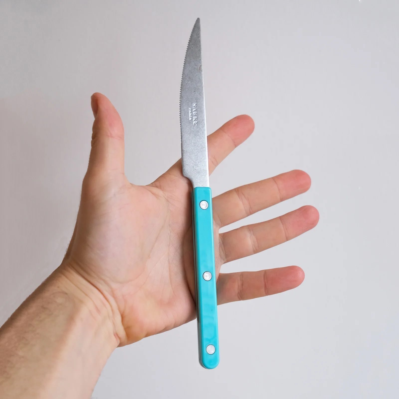 Bistrot Vintage Uni, Turquoise - Couteau de table - Image 4