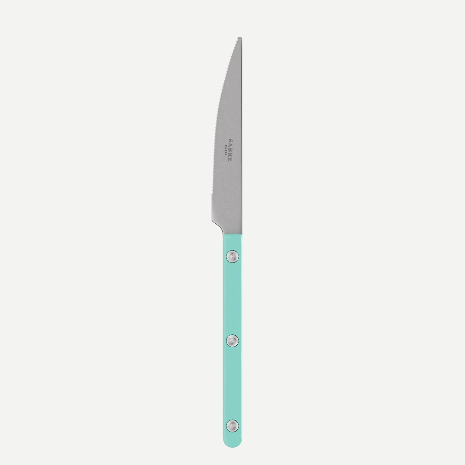 Bistrot Vintage Uni, Turquoise - Couteau à dessert