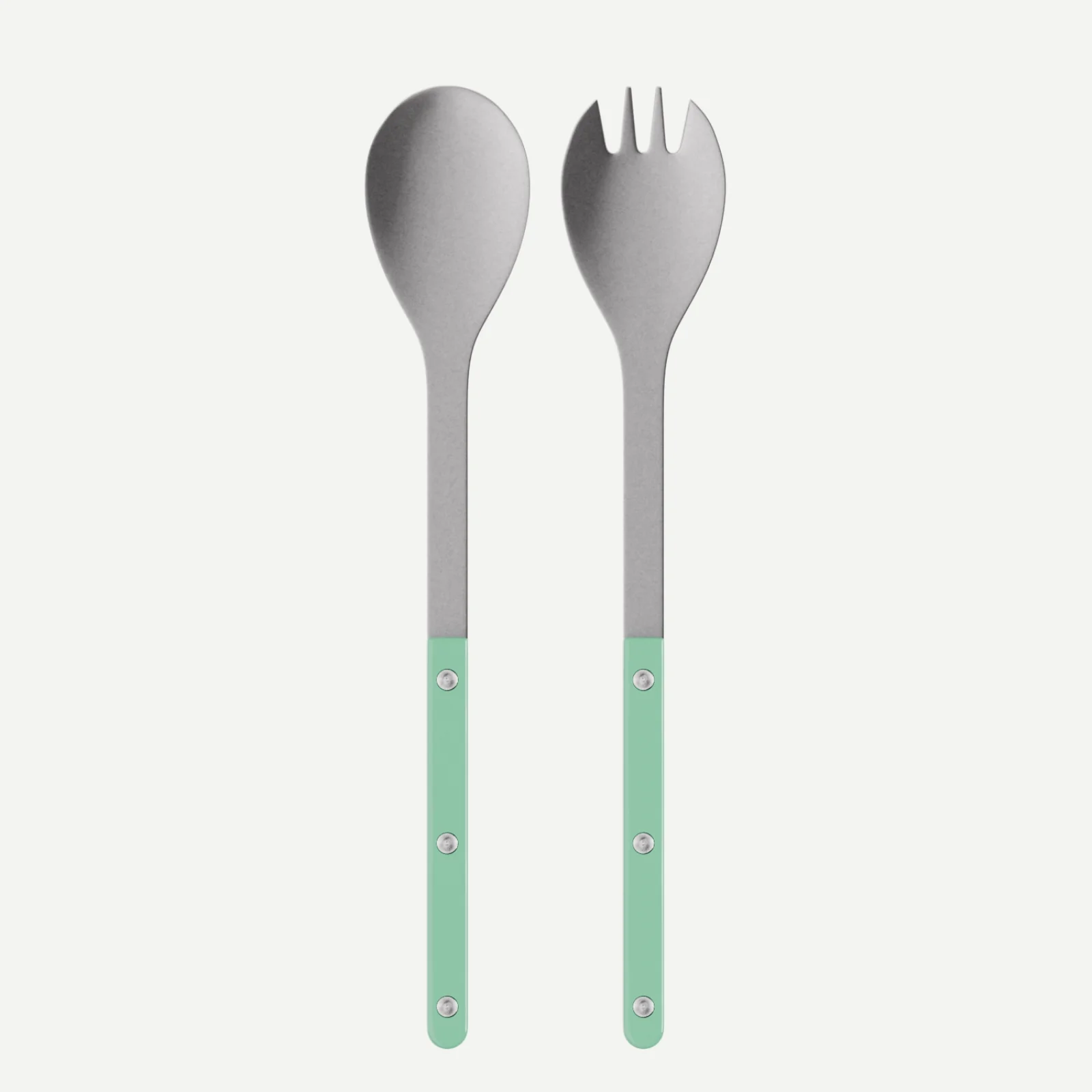 Bistrot Vintage Uni, Vert pastel - Couverts à salade