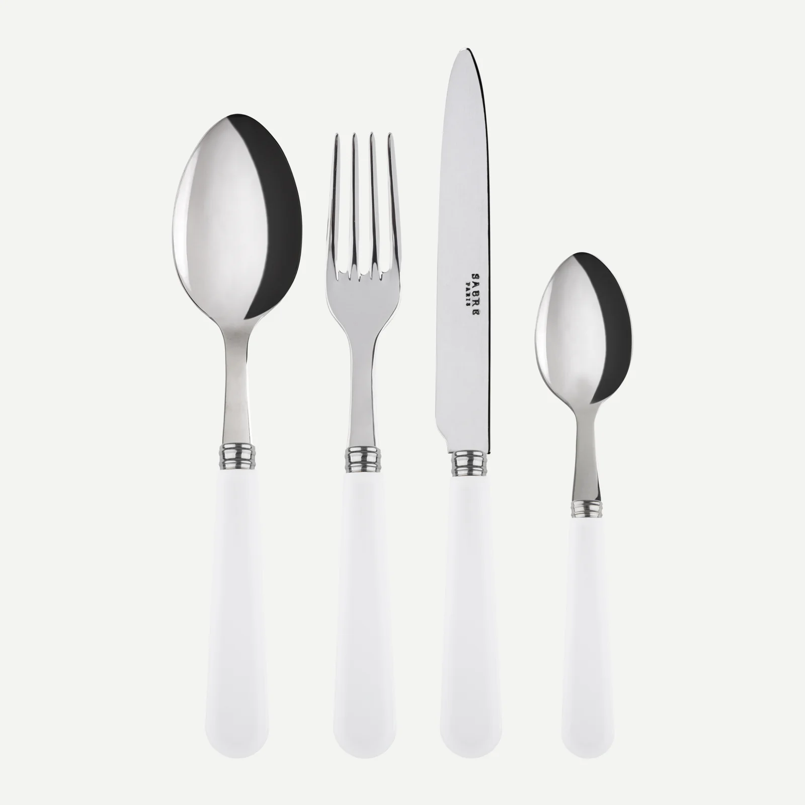 Duo, Blanc - Set de 4 couverts de table