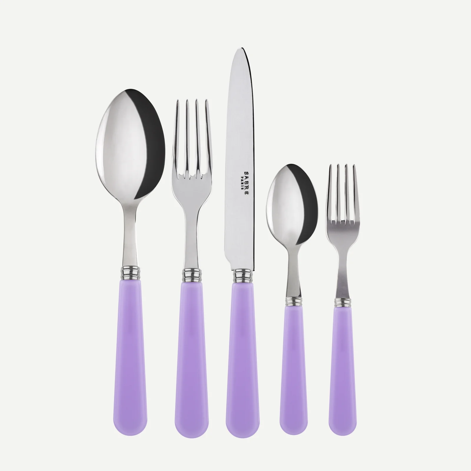 Duo, Lilas - Set de 5 couverts de table