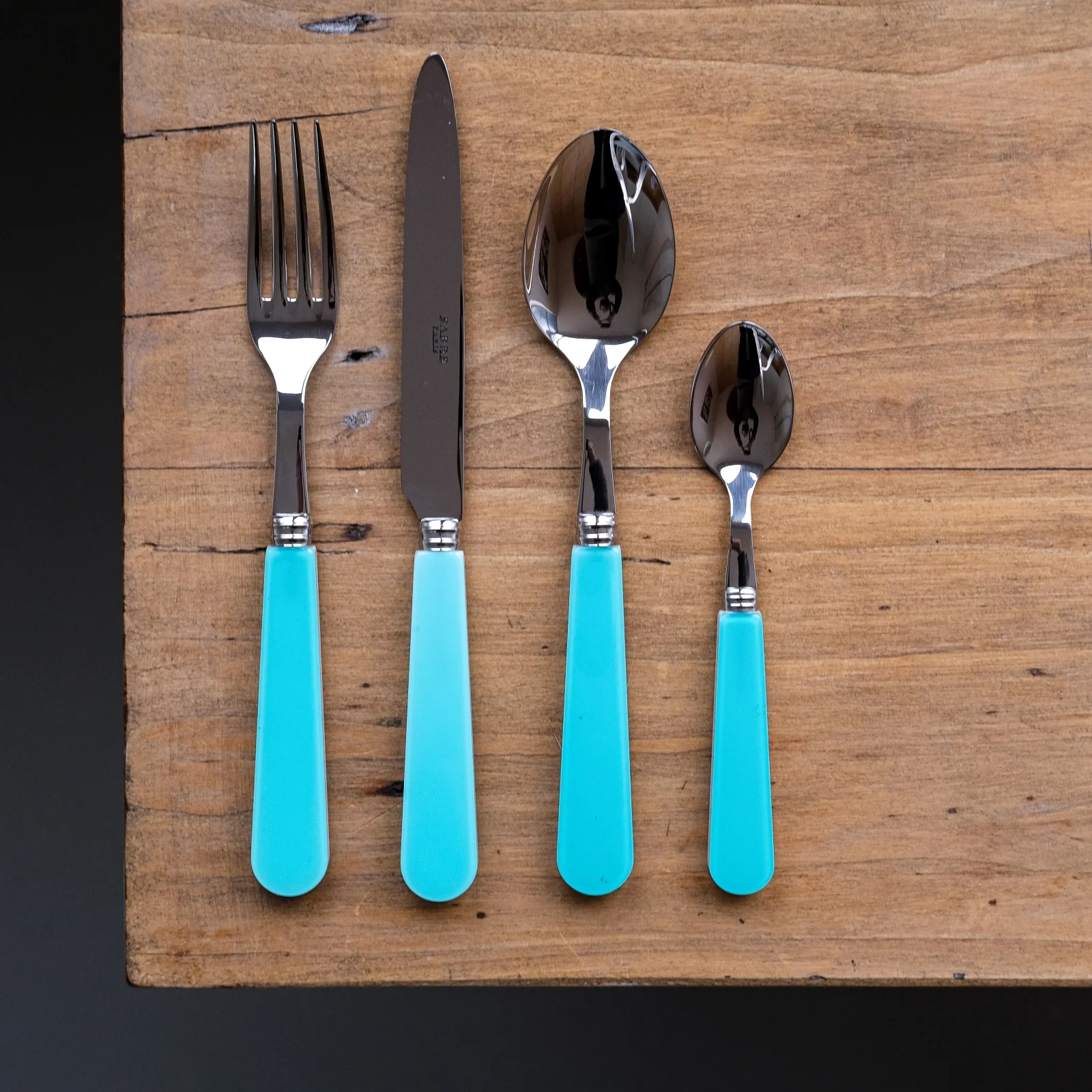 Duo, Turquoise - Set de 4 couverts de table - Image 2