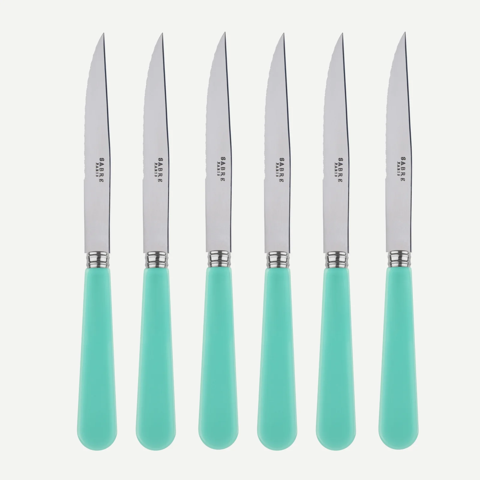 Duo, Turquoise - Set de 6 couteaux à steak
