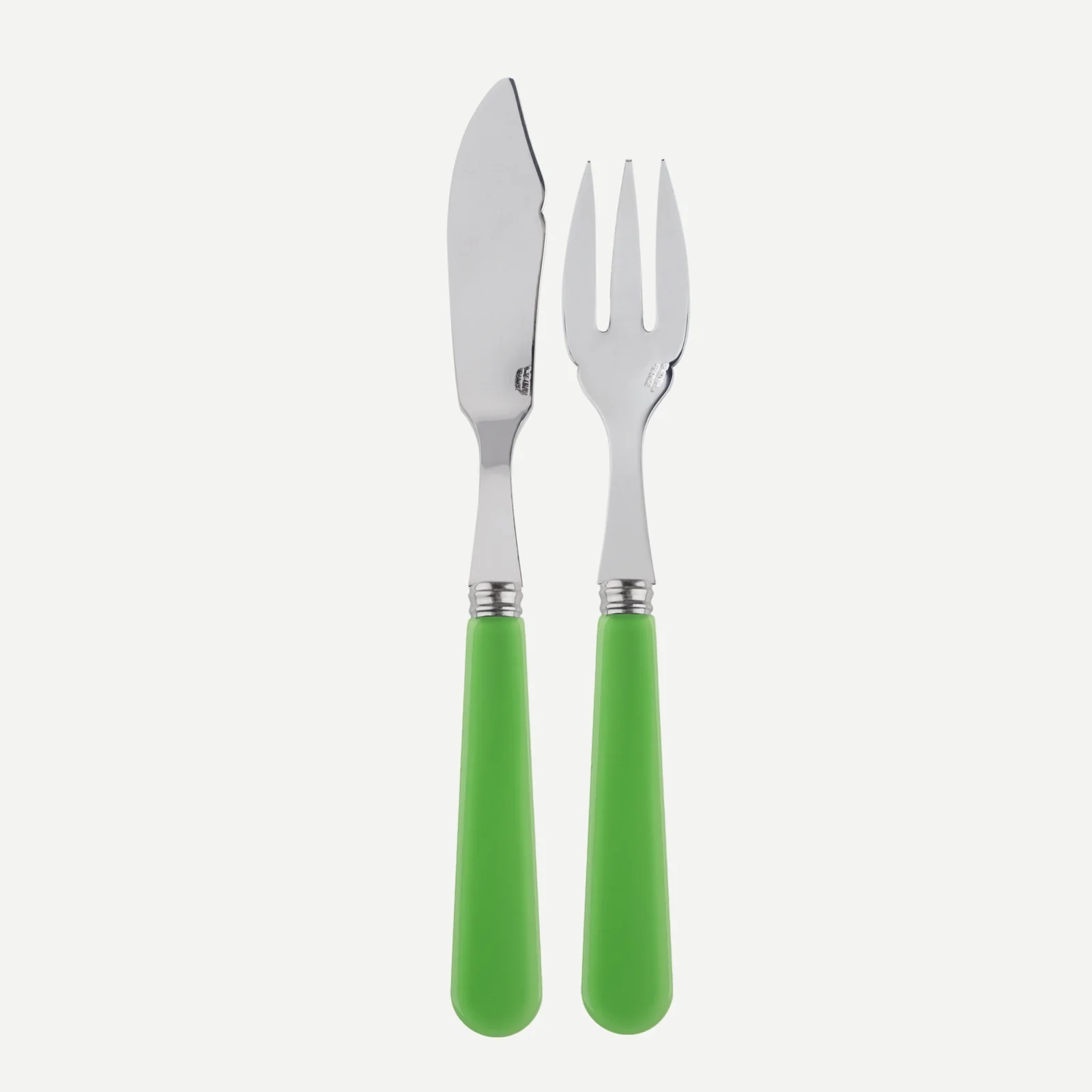 Duo, Vert jardin - Couverts à poisson