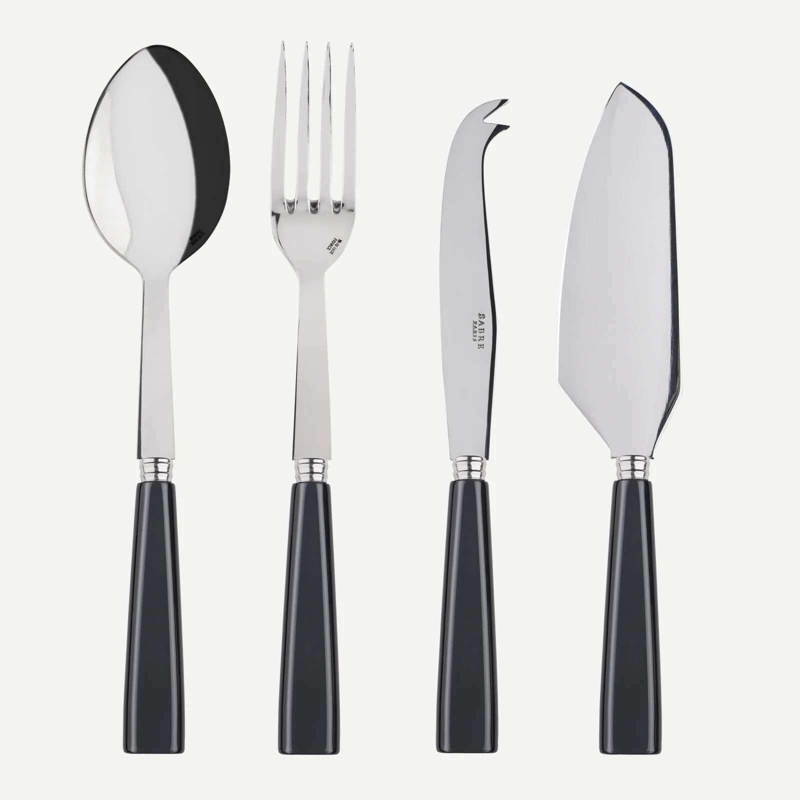 Icône, Anthracite - Set Les Essentiels - ensemble de 4 couverts de service