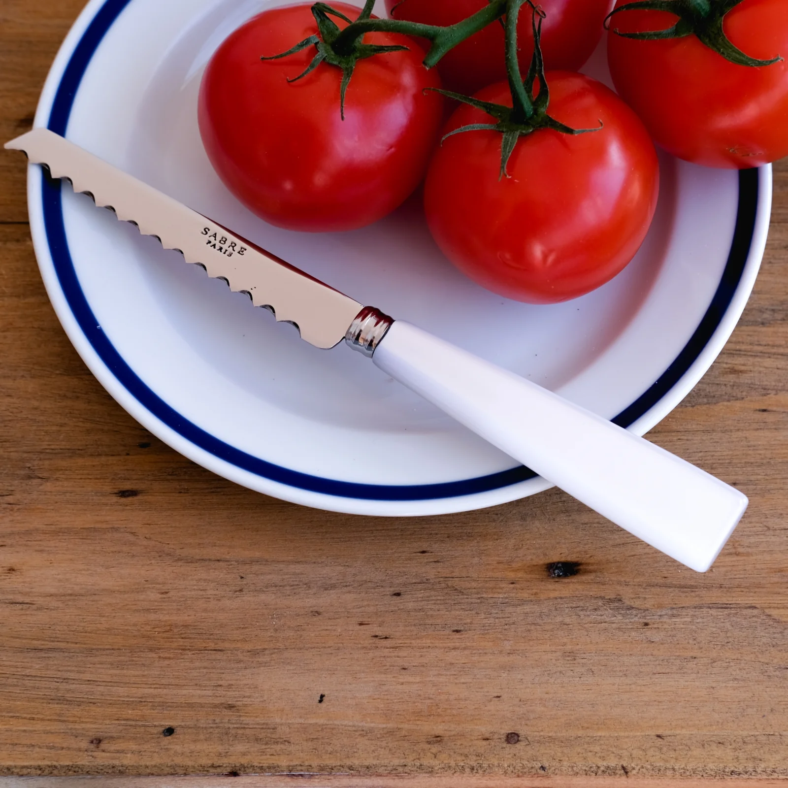 Icône, Blanc - Couteau à tomate - Image 2