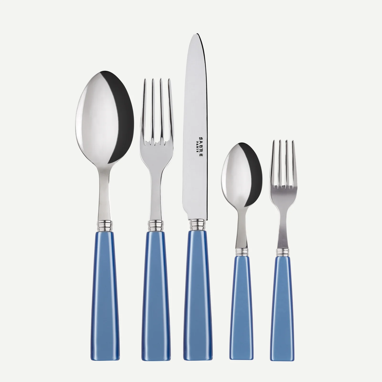 Icône, Bleu clair - Set de 5 couverts de table