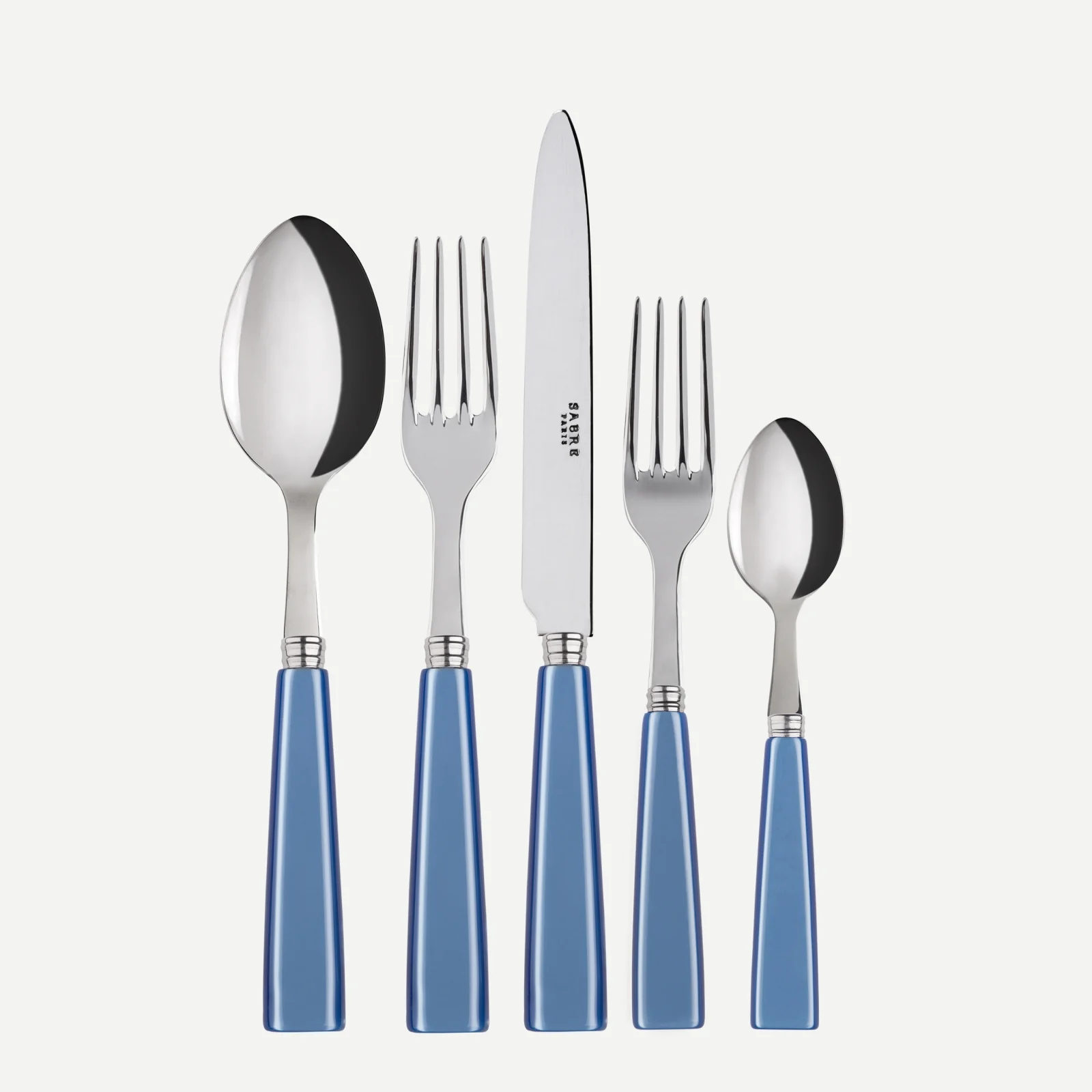 Icône, Bleu clair - Set de 5 couverts de table
