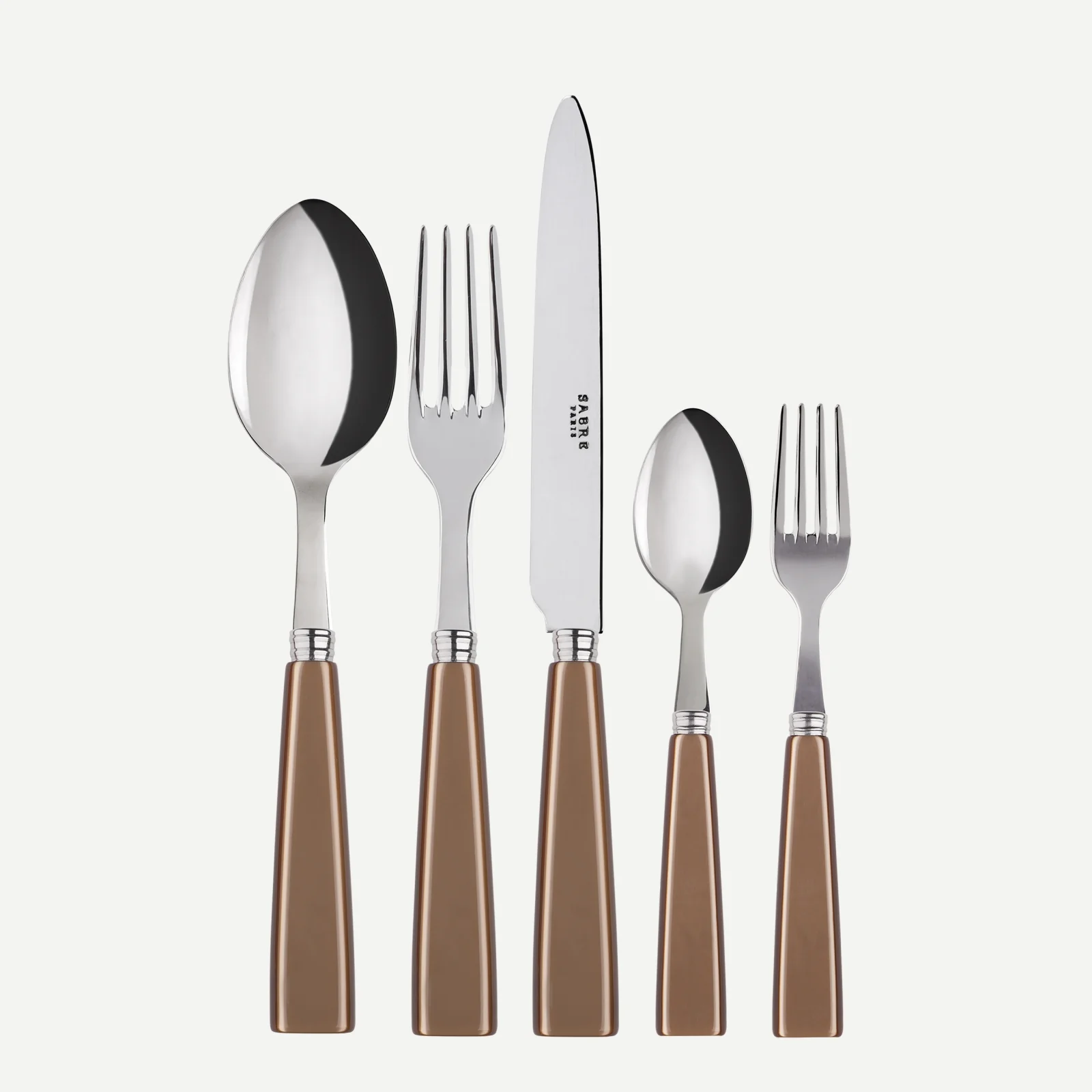 Icône, Caramel - Set de 5 couverts de table