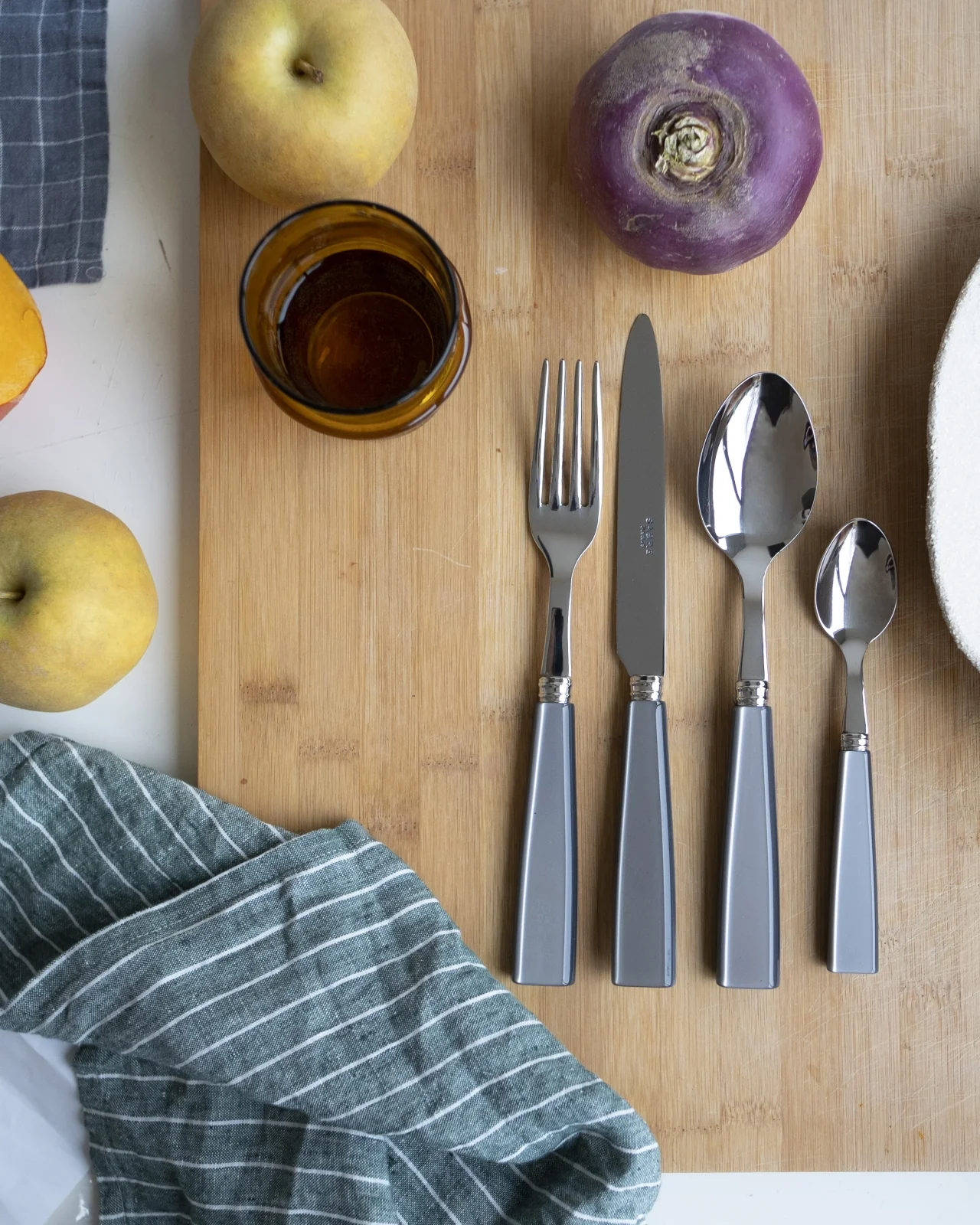 Icône, Gris - Couteau de table - Image 3