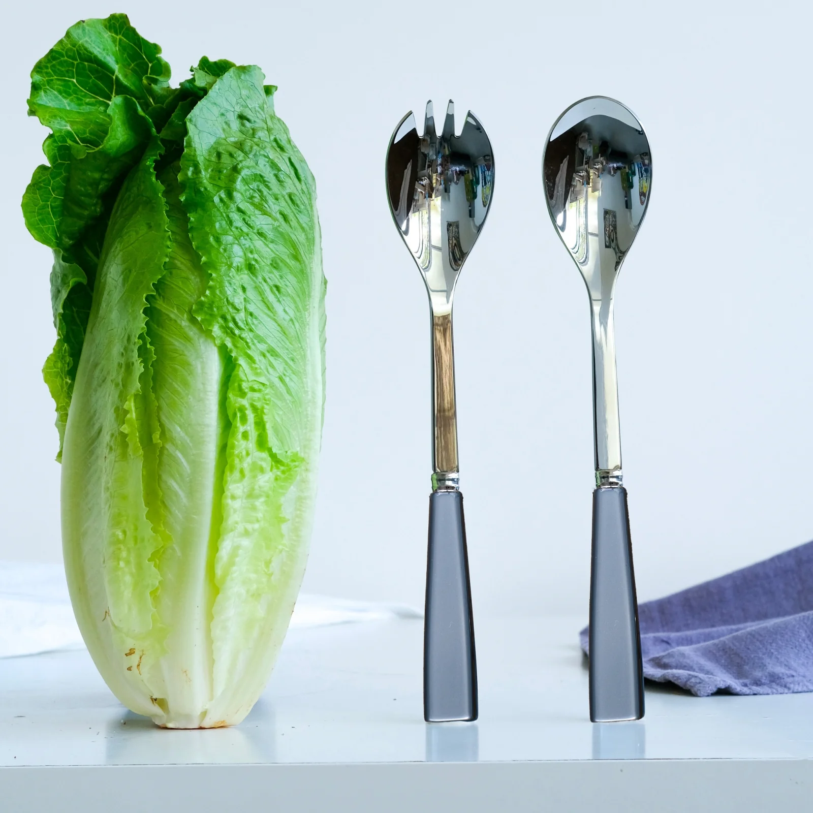 Icône, Gris - Couverts à salade - Image 2