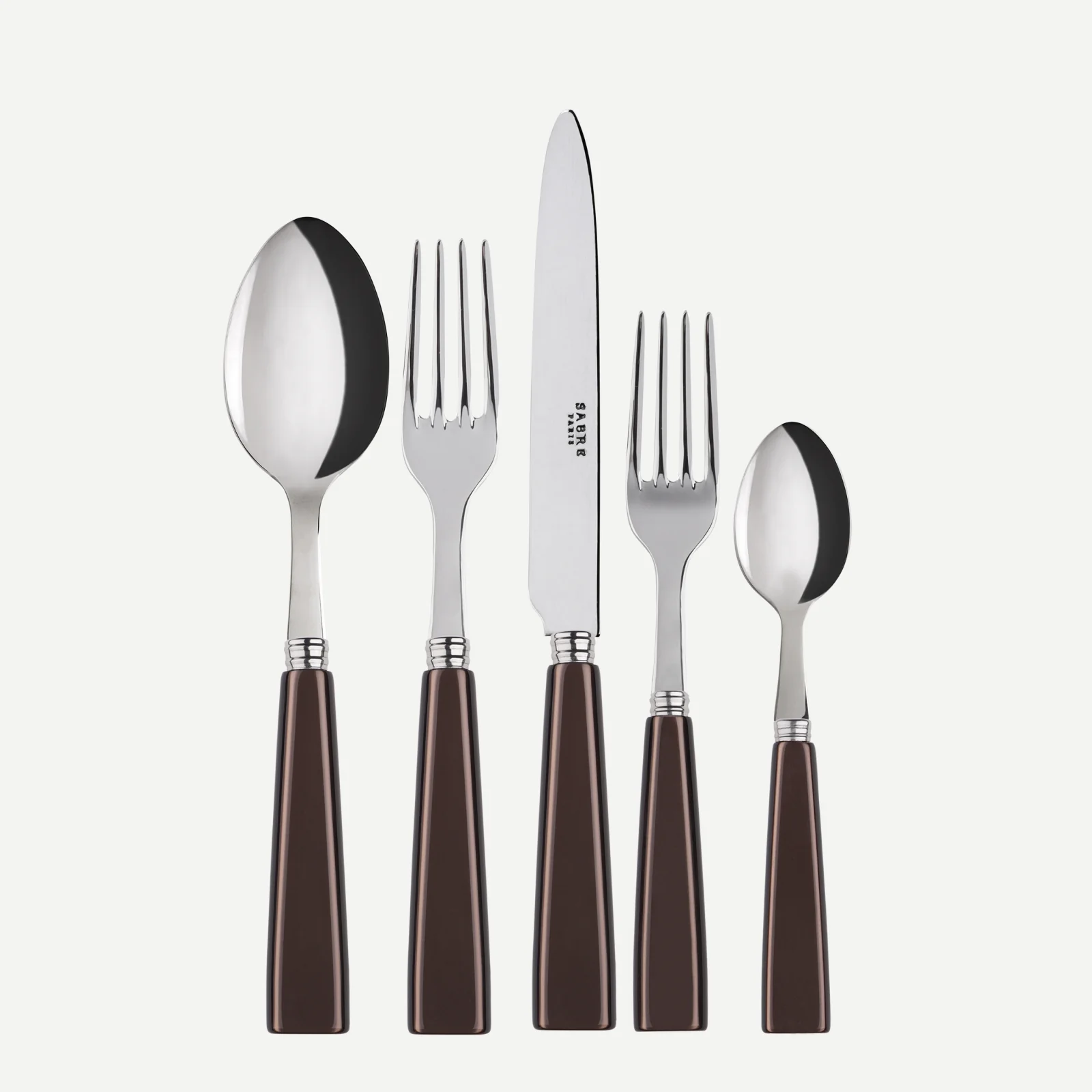 Icône, Marron - Set de 5 couverts de table