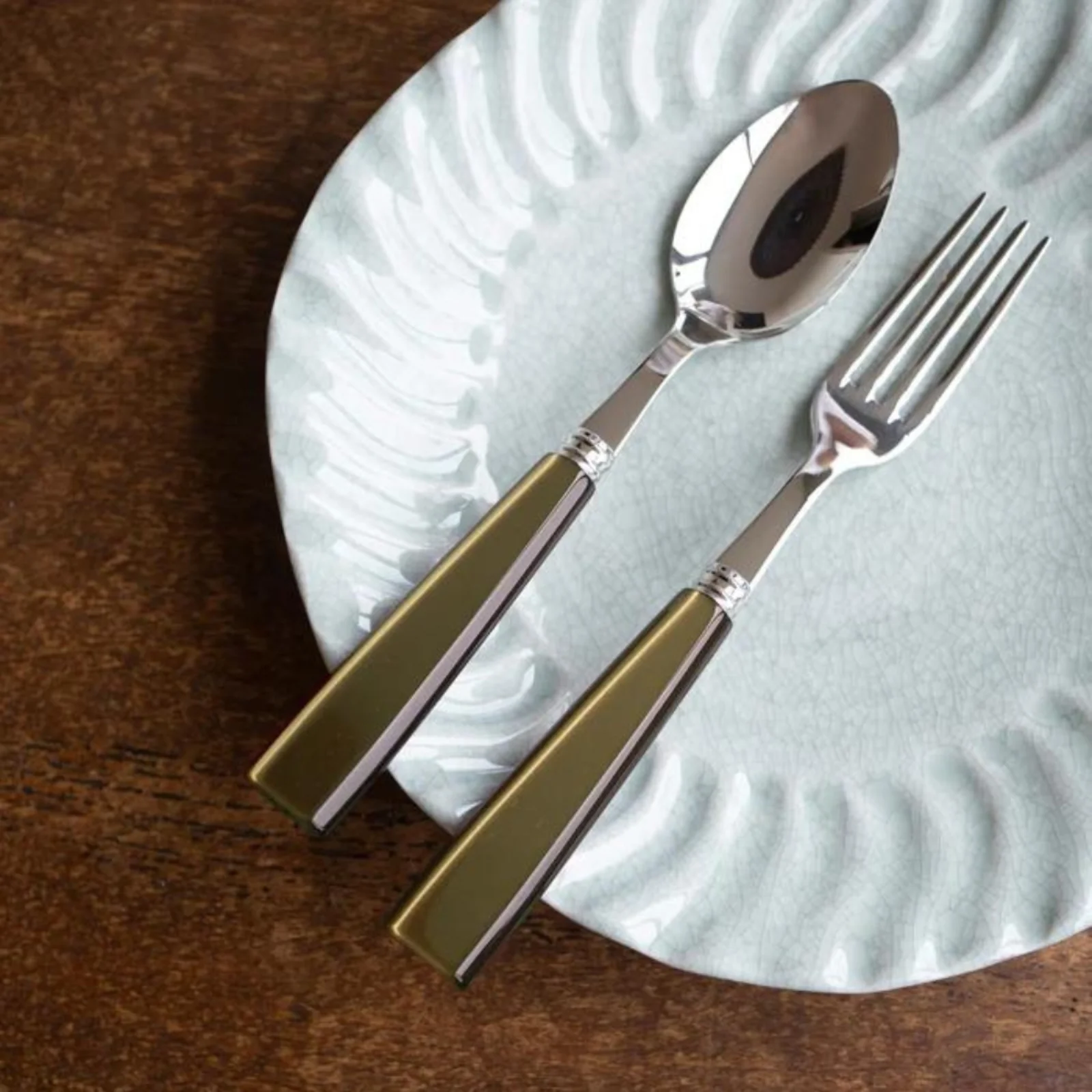 Icône, Olive - Set de 4 couverts de table - Image 4