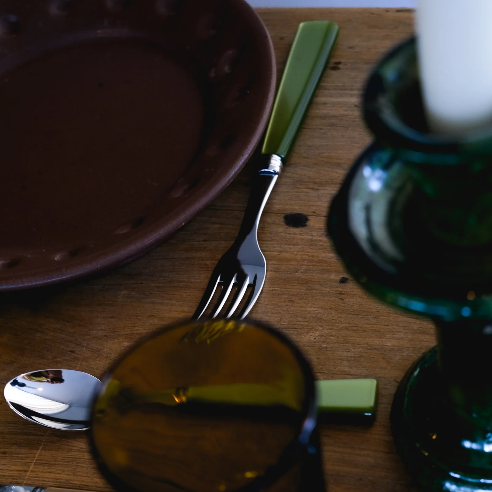 Icône, Olive - Fourchette de table - Image 6
