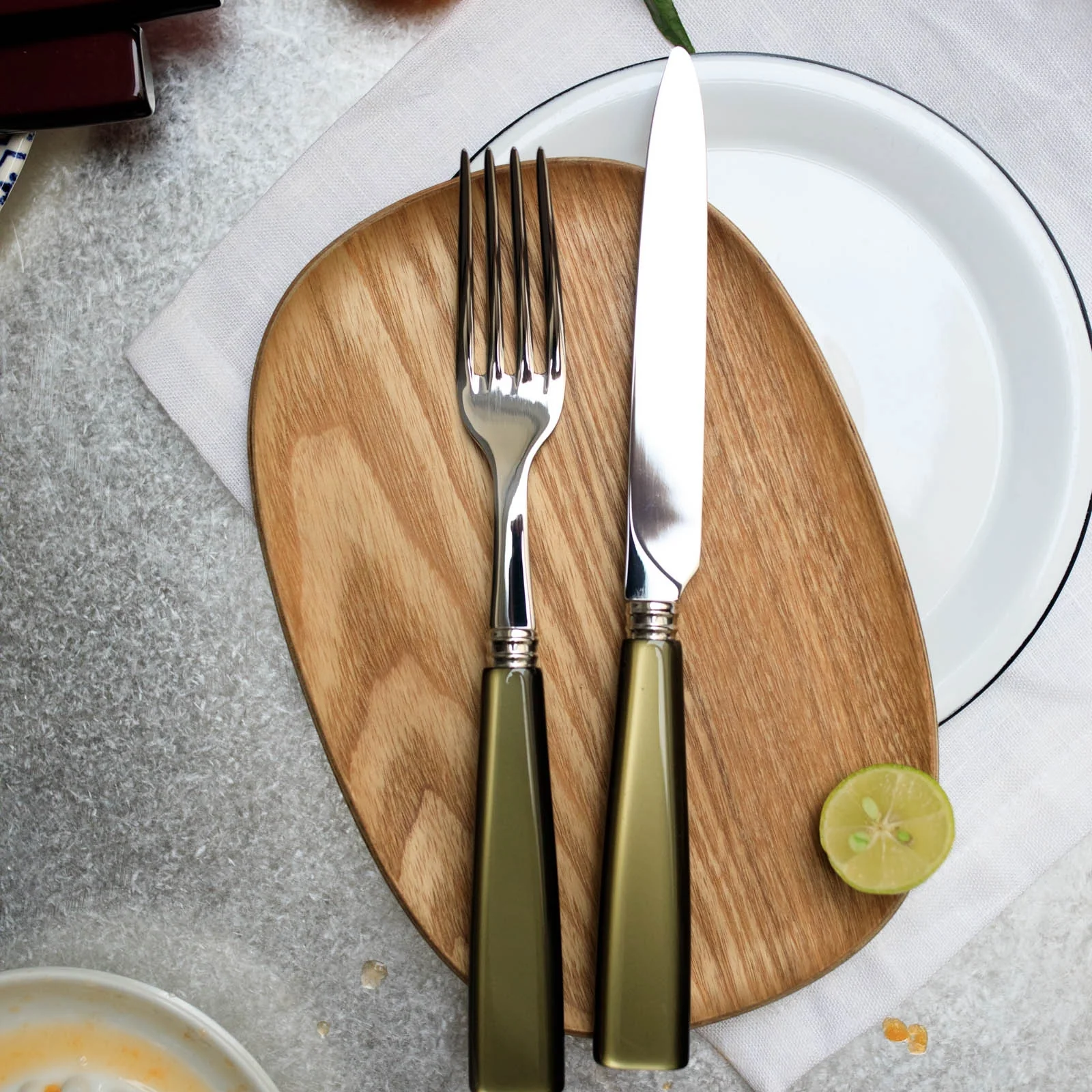 Icône, Olive - Set de 5 couverts de table - Image 2