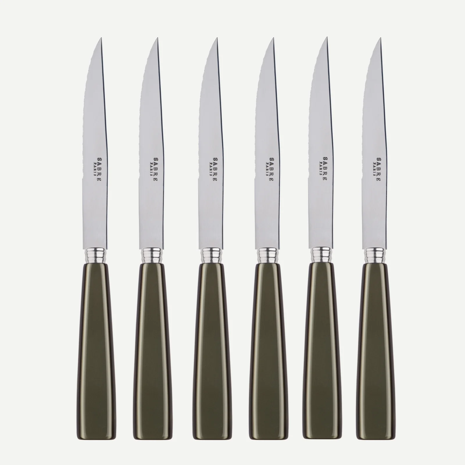 Icône, Olive - Set de 6 couteaux à steak