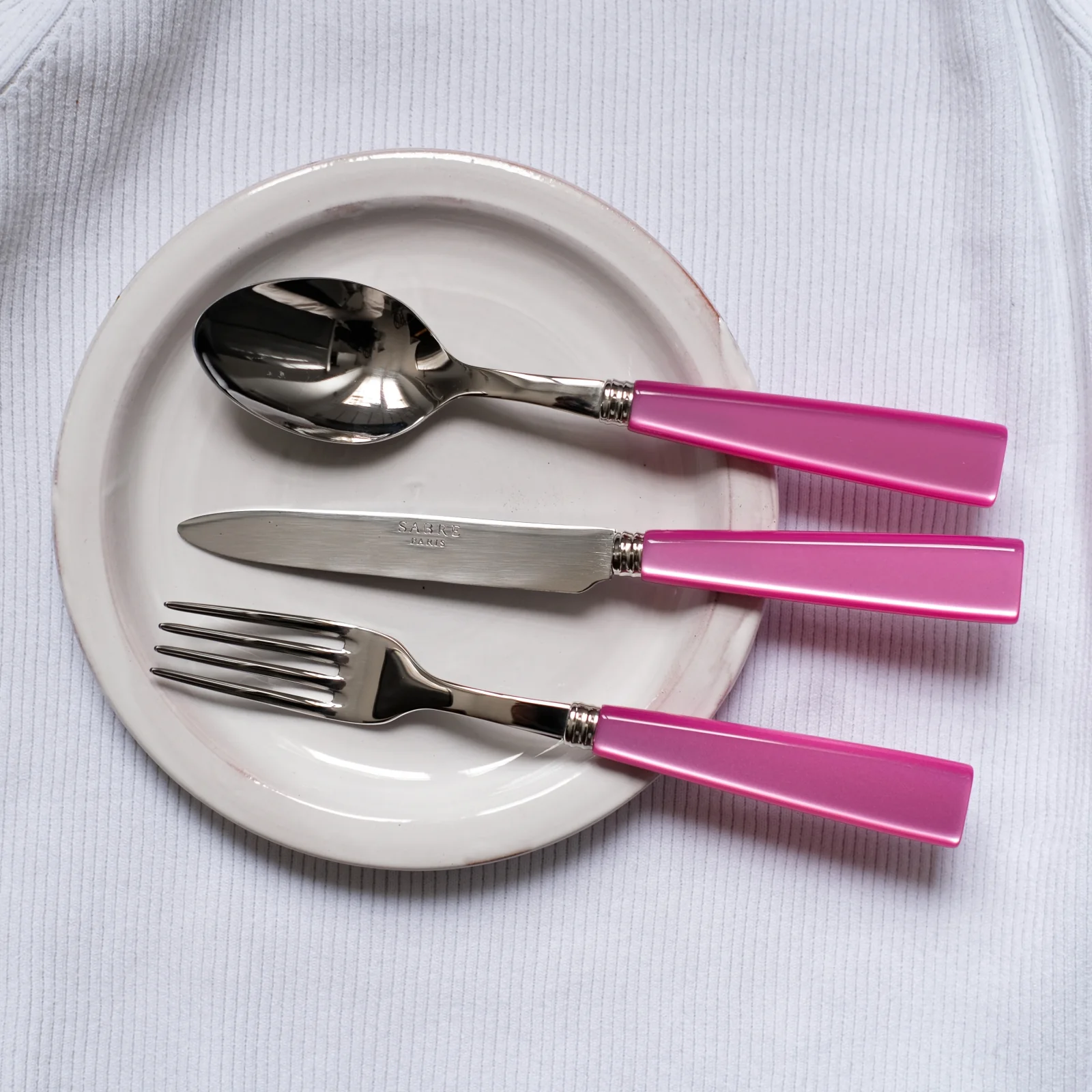 Icône, Rose - Fourchette à dessert - Image 2