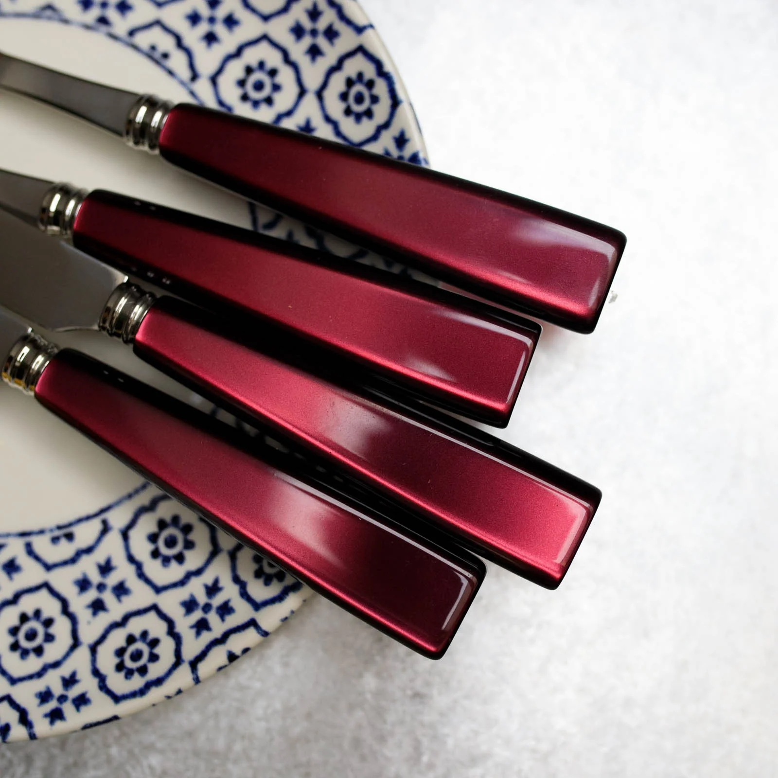 Icône, Rouge - Fourchette de table - Image 3