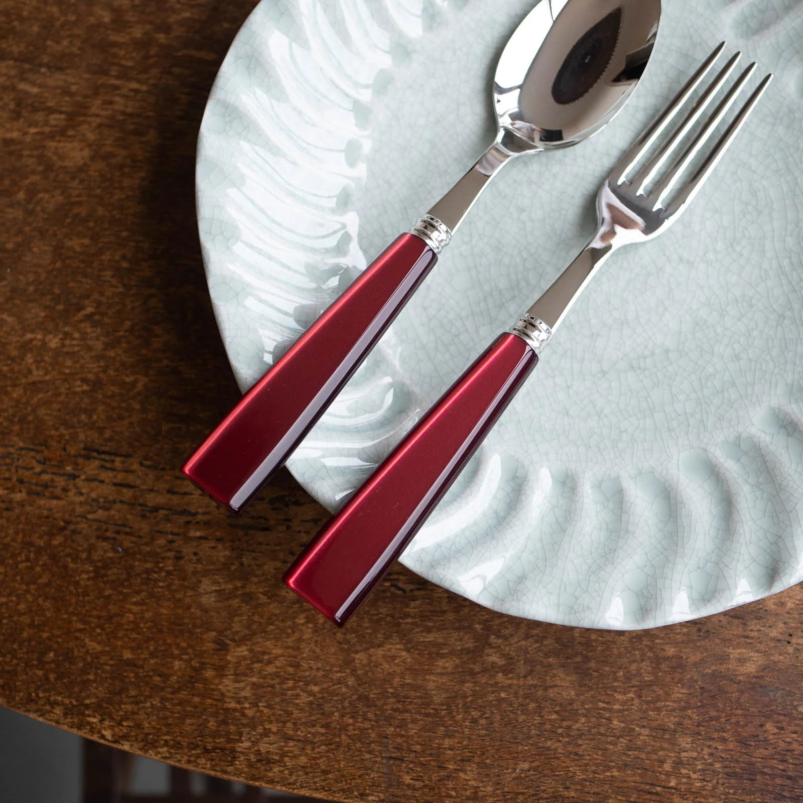 Icône, Rouge - Set de 4 couverts de table - Image 3
