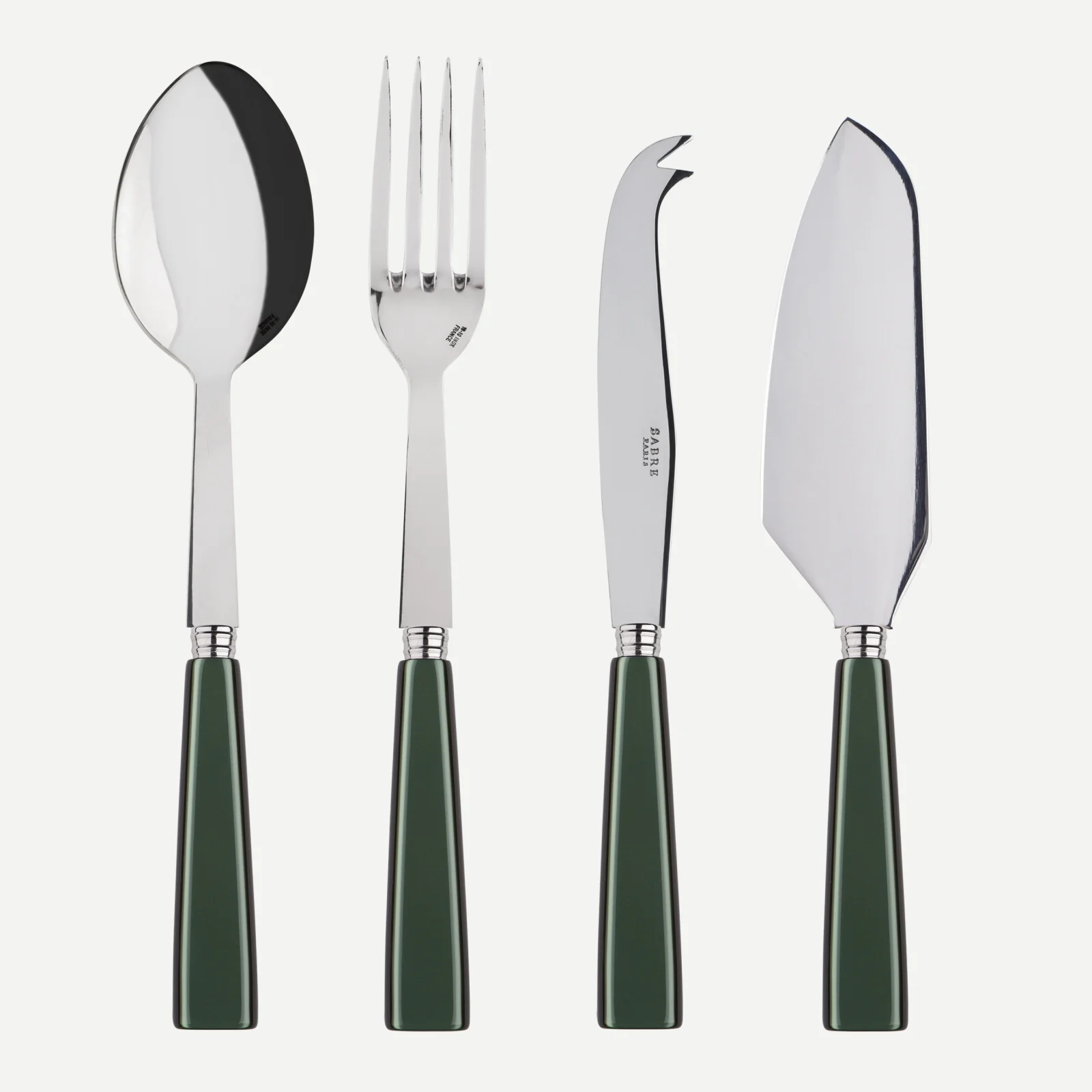 Icône, Vert foncé - Set Les Essentiels - ensemble de 4 couverts de service