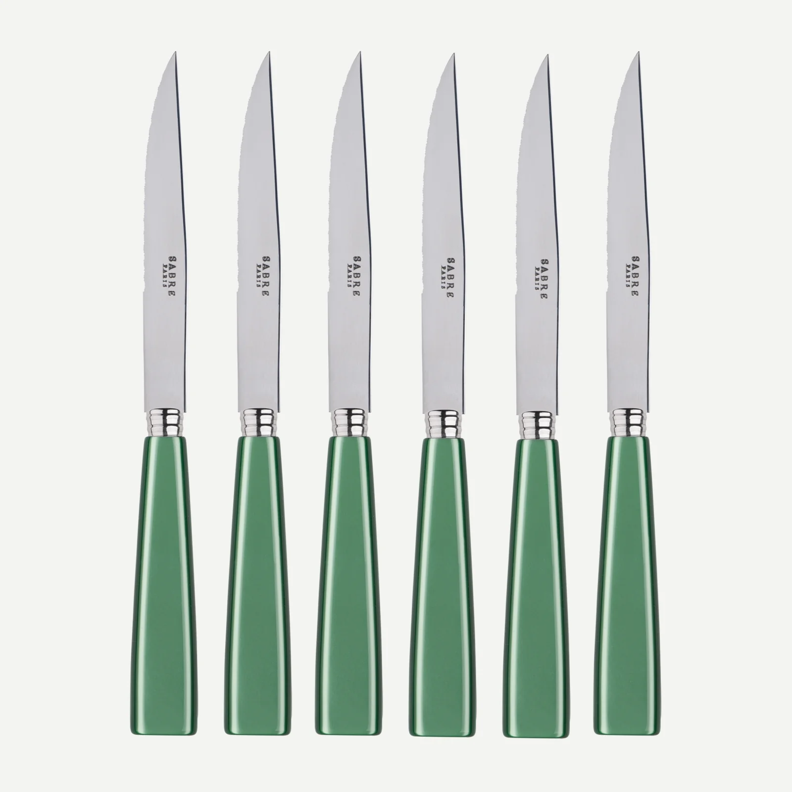 Icône, Vert jardin - Set de 6 couteaux à steak