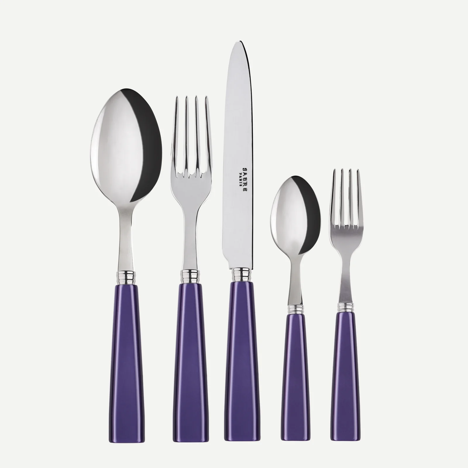 Icône, Violet - Set de 5 couverts de table