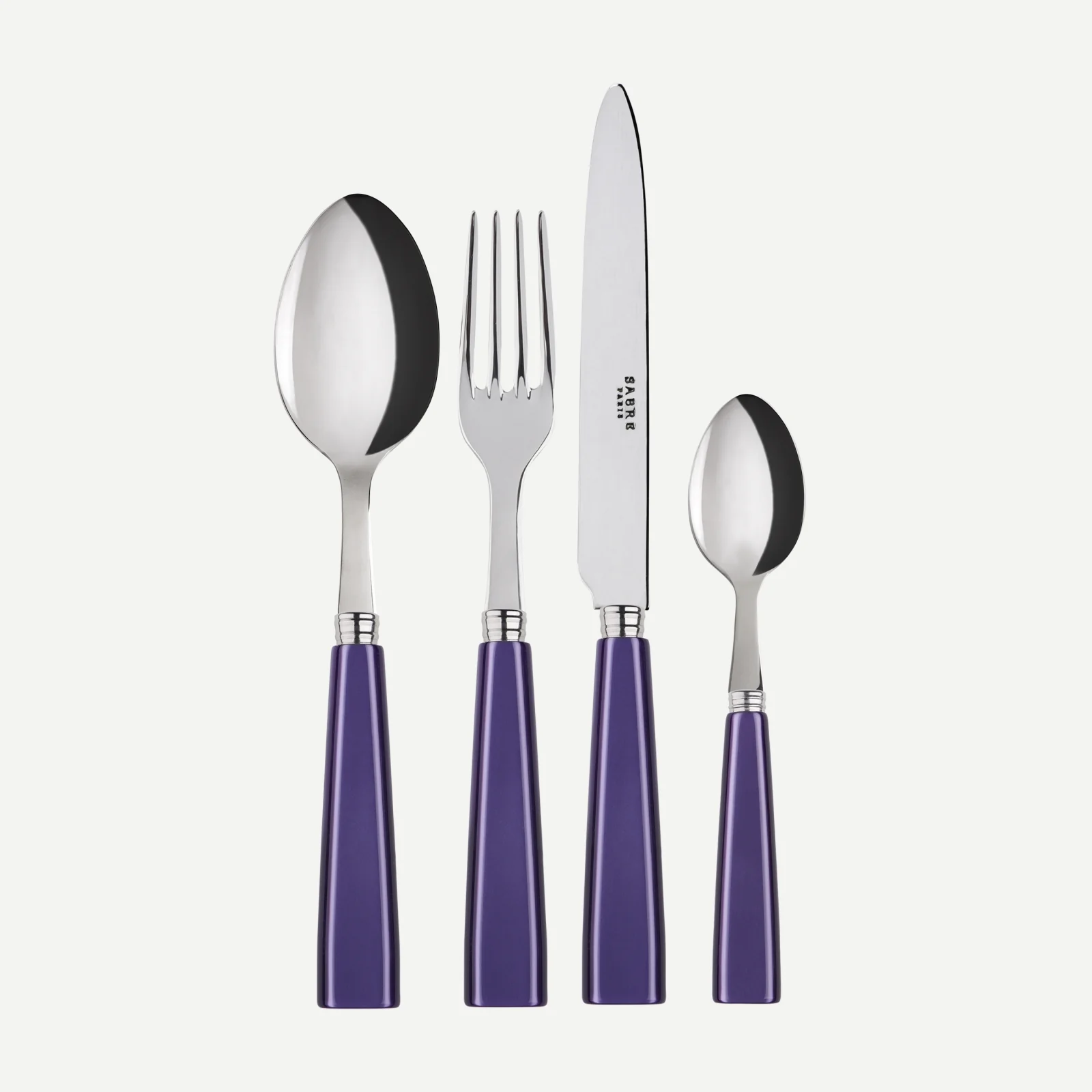 Icône, Violet - Set de 4 couverts de table
