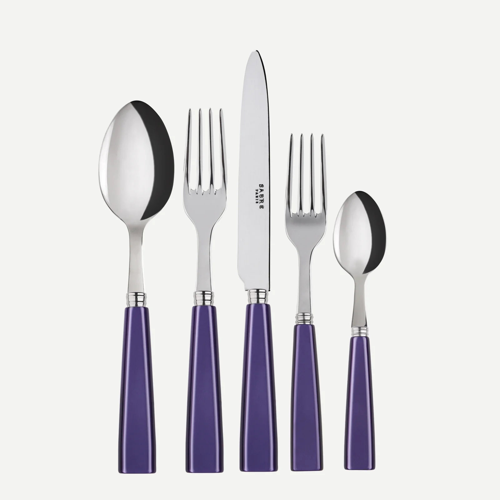 Icône, Violet - Set de 5 couverts de table