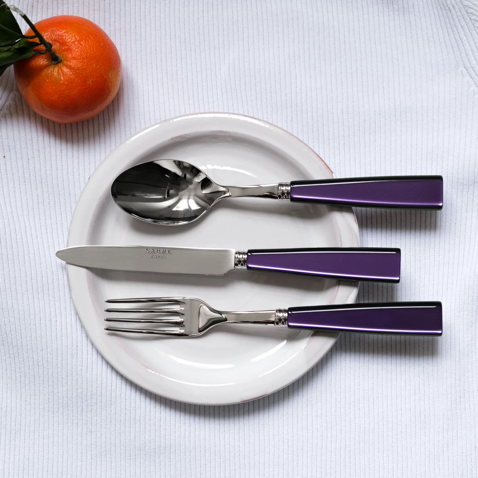 Icône, Violet - Fourchette à dessert - Image 2