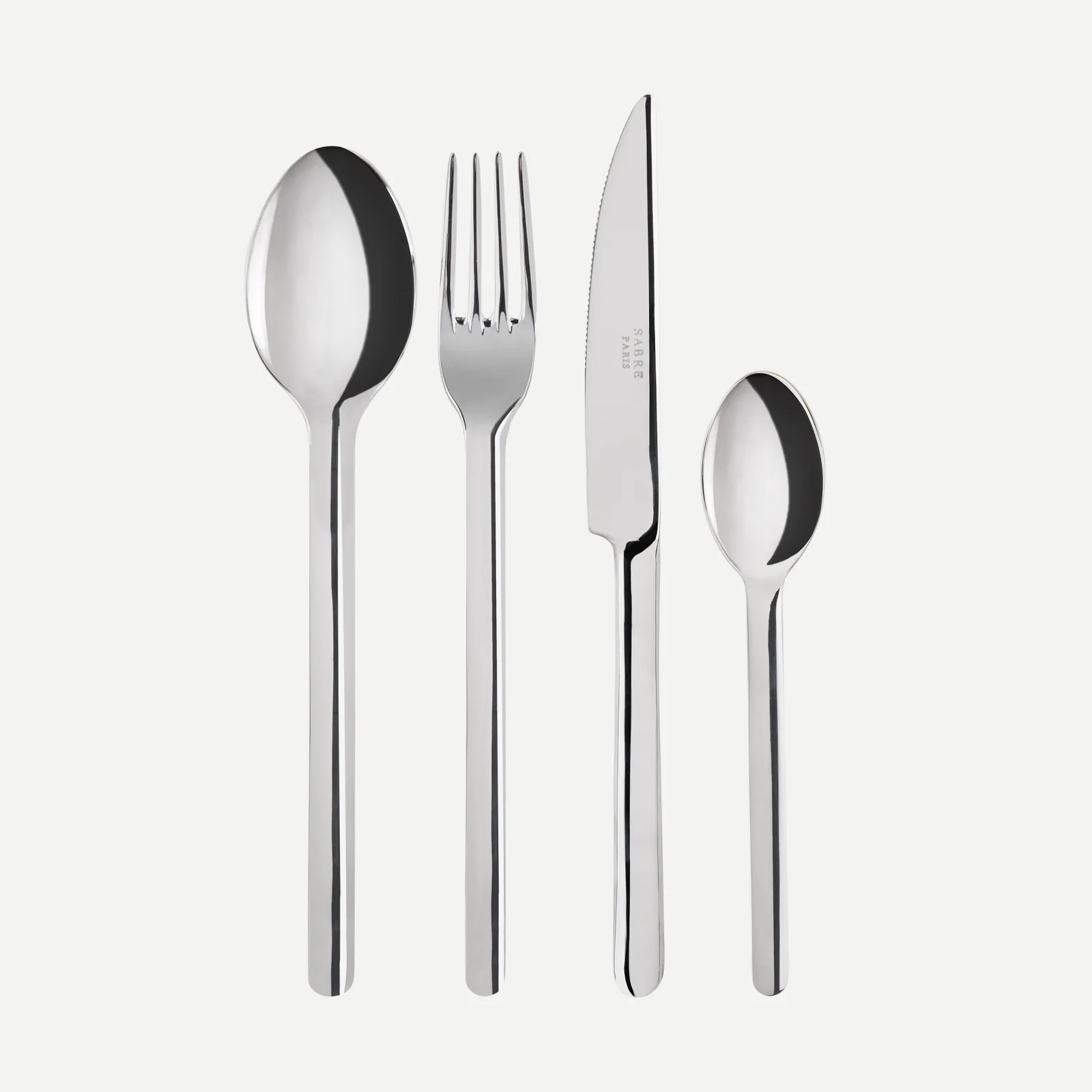 Loft, Inox - Set de 4 couverts de table