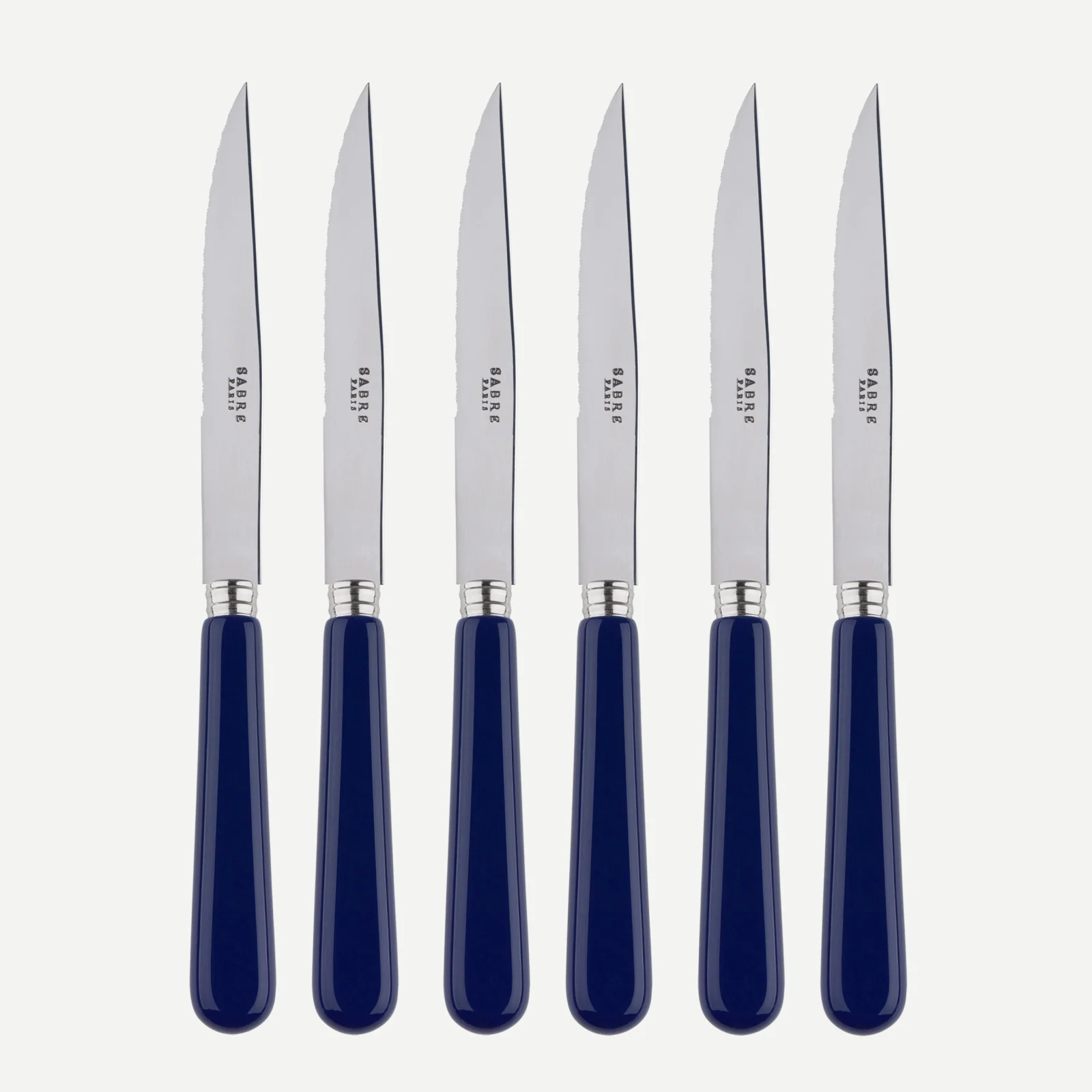 Pop, Bleu marine - Set de 6 couteaux à steak