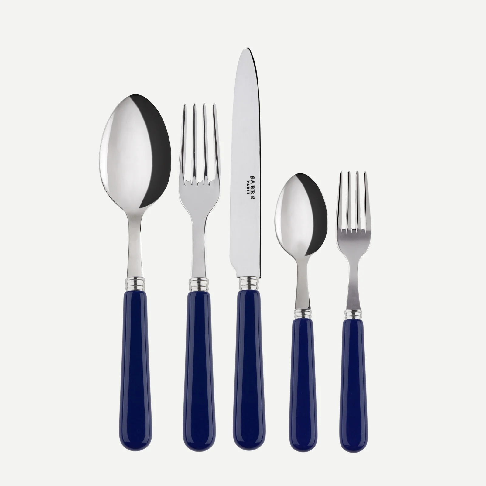 Pop, Bleu marine - Set de 5 couverts de table