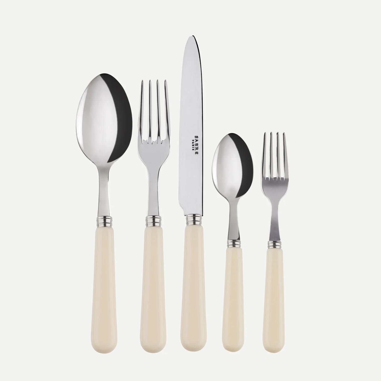 Pop, Ivoire - Set de 5 couverts de table